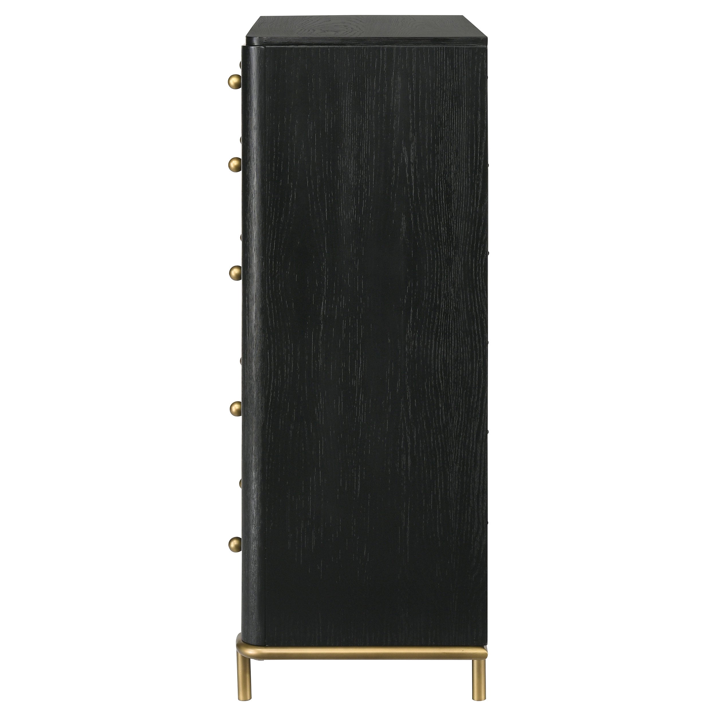 Arini 5-drawer Bedroom Chest Black — view 5