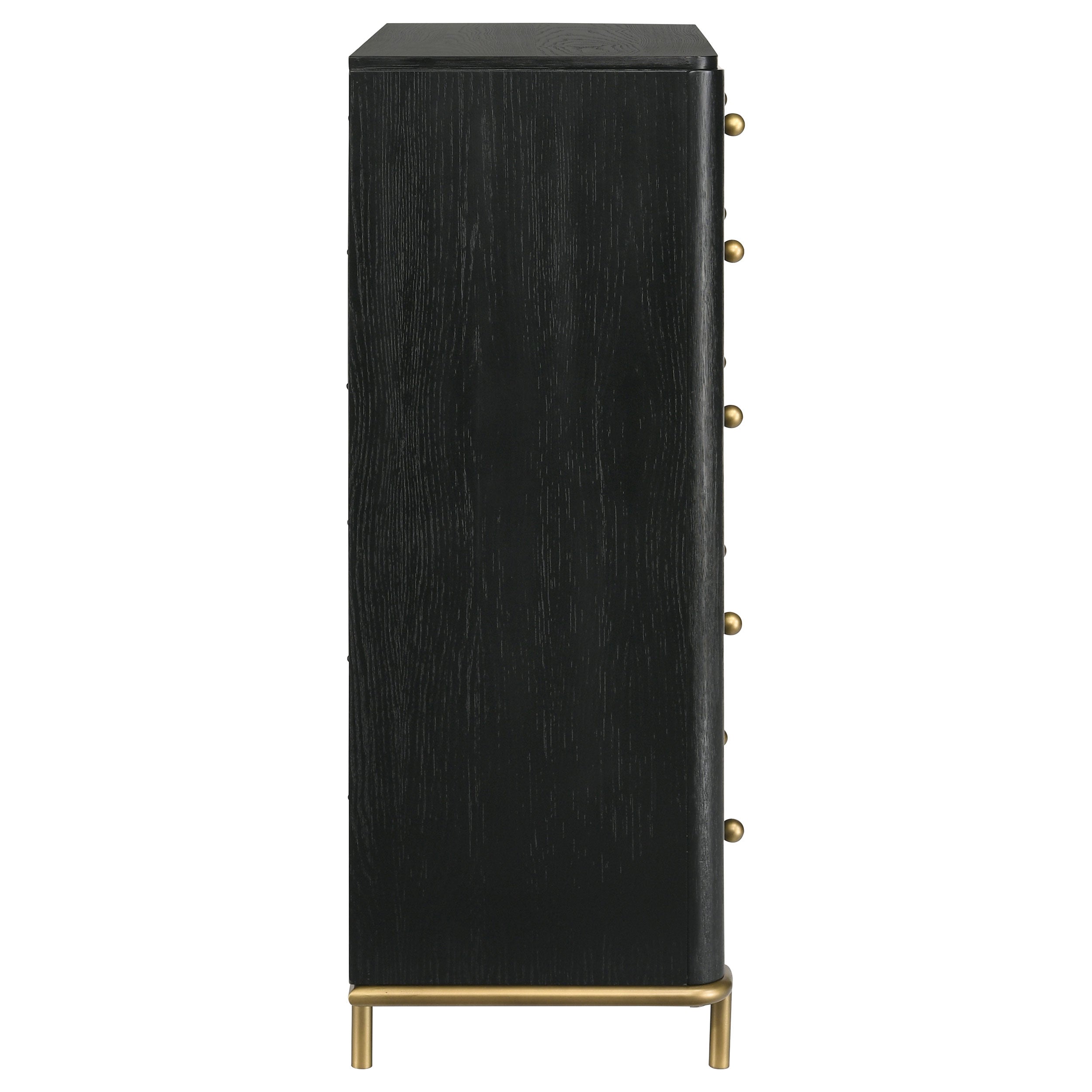 Arini 5-drawer Bedroom Chest Black — view 9