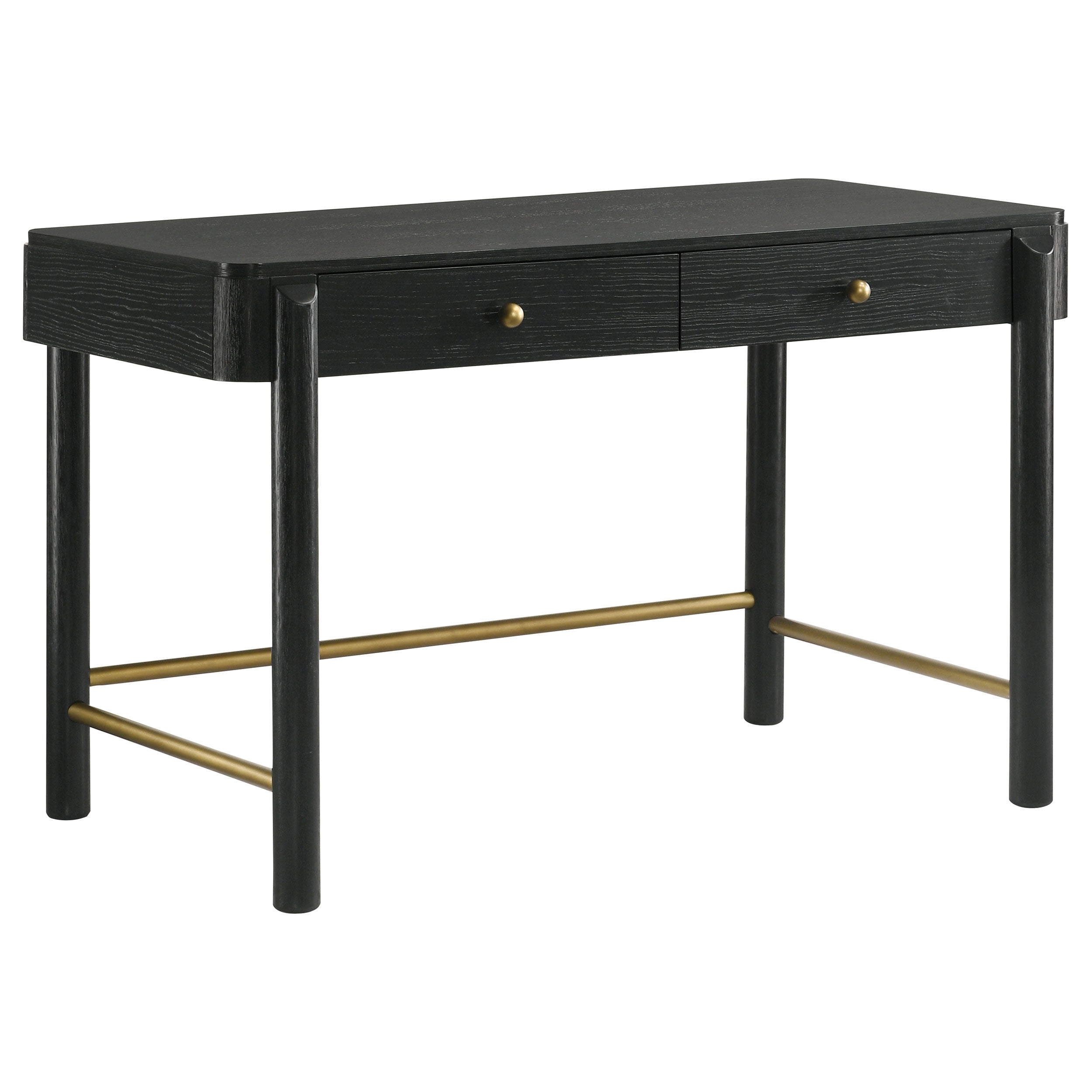 Arini 2-drawer Vanity Desk Makeup Table Black — view 1
