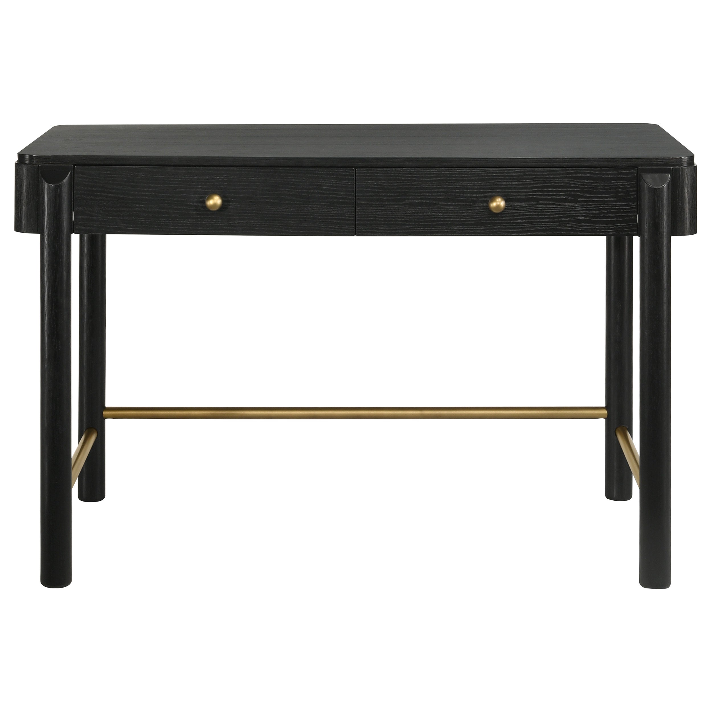 Arini 2-drawer Vanity Desk Makeup Table Black — view 4