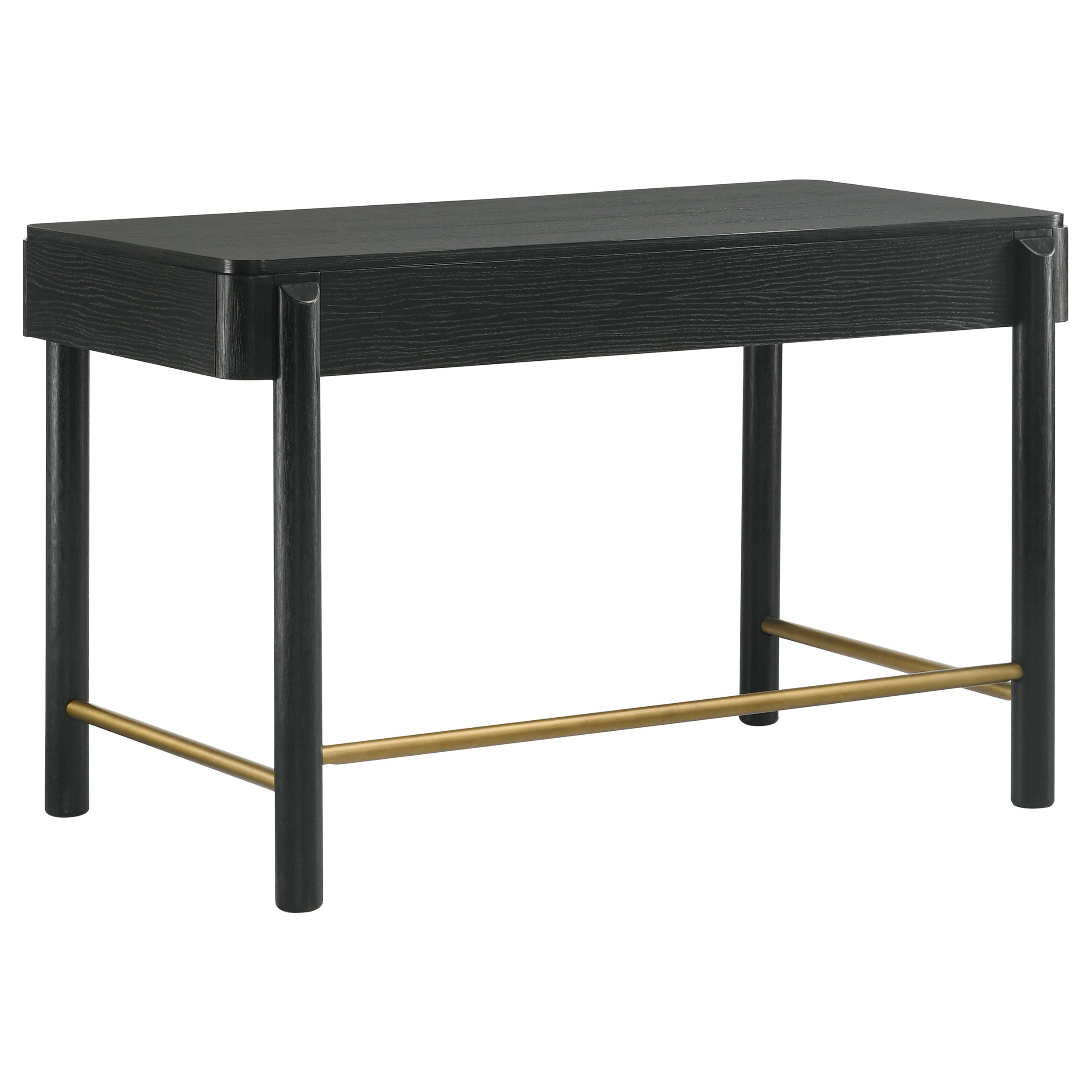Arini 2-drawer Vanity Desk Makeup Table Black — view 7