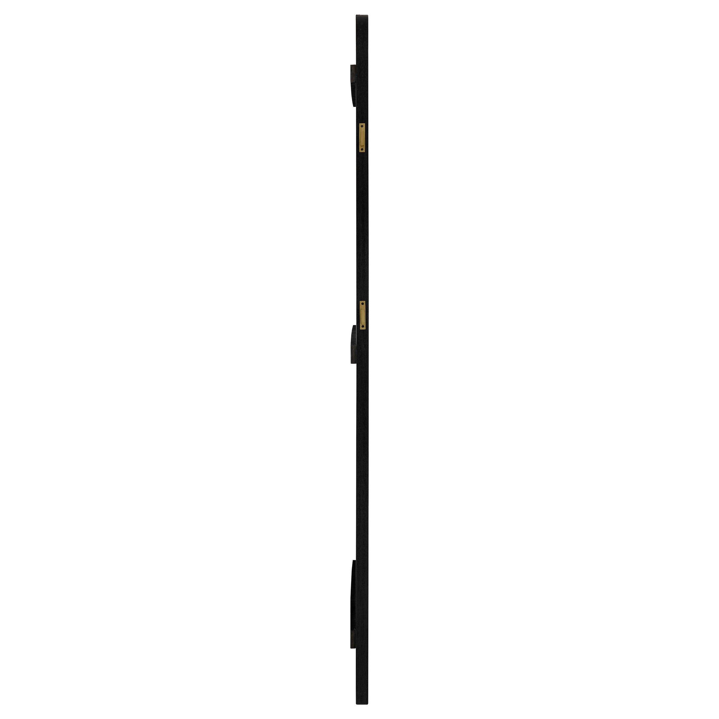 Arini Cane Weave Full Length Standing Floor Mirror Black — view 5