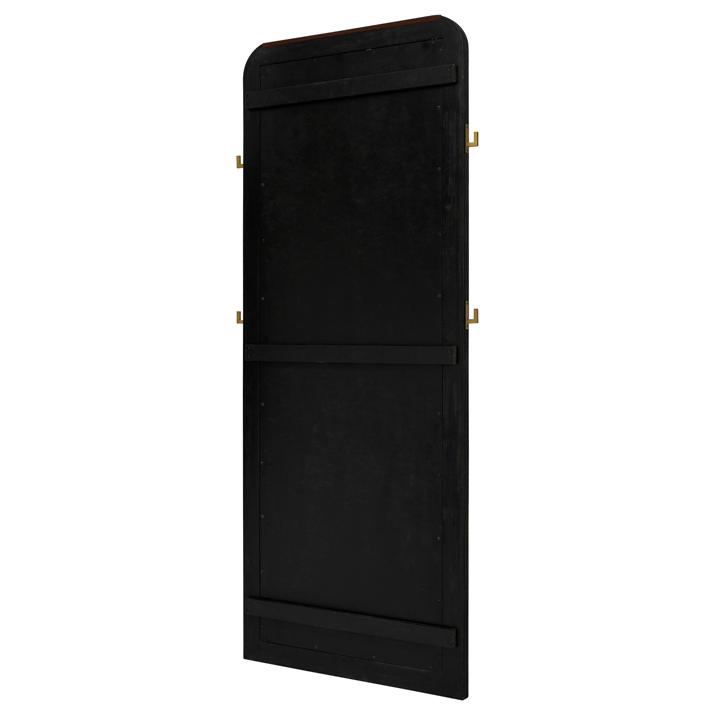Arini Cane Weave Full Length Standing Floor Mirror Black — view 8