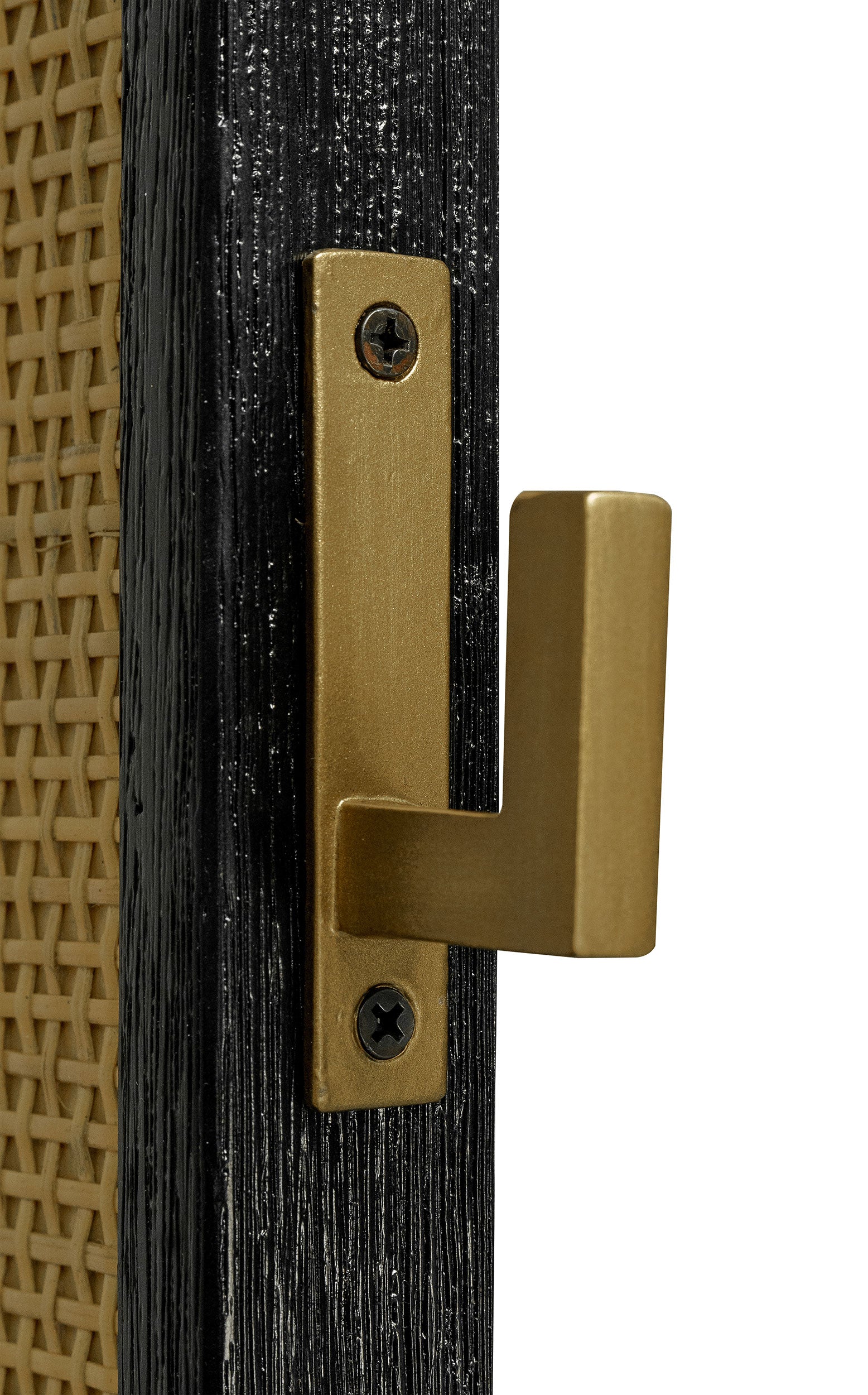 Arini Cane Weave Full Length Standing Floor Mirror Black — view 10