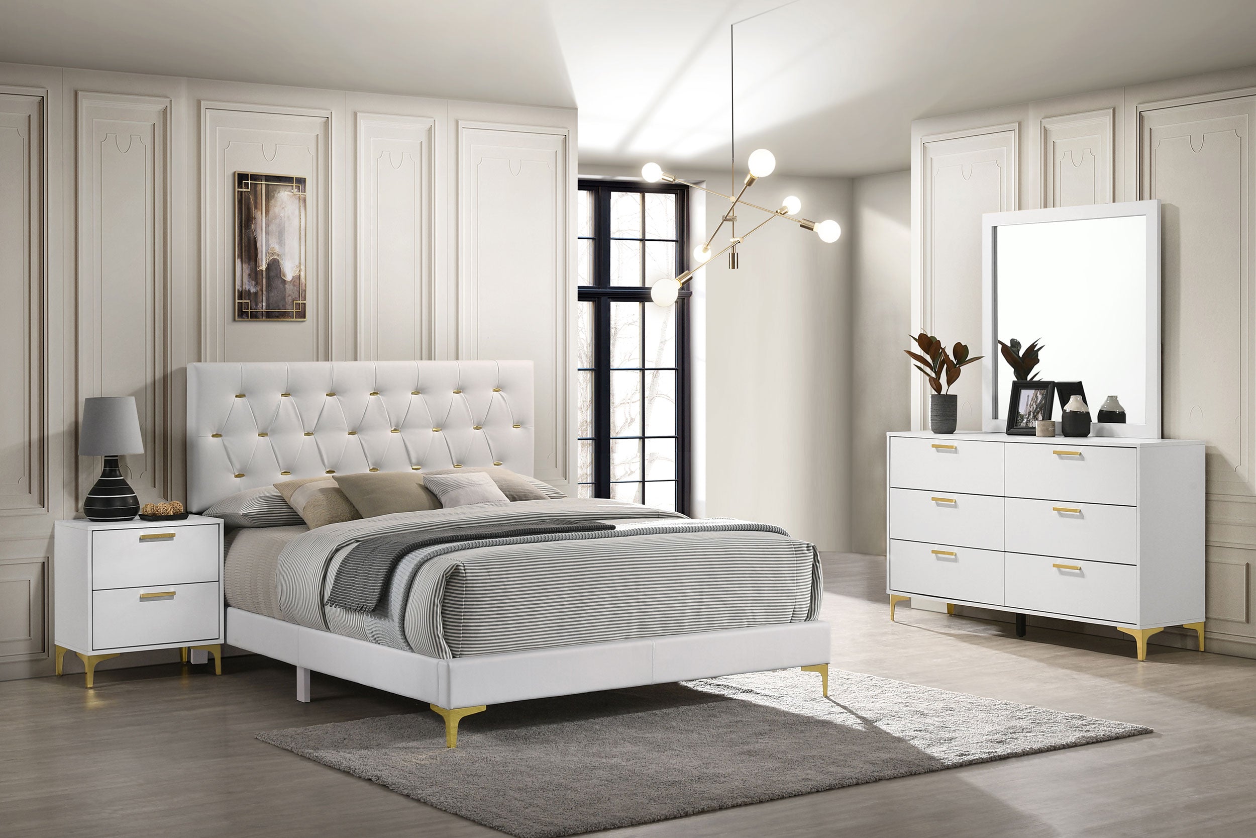 Kendall 4-piece California King Bedroom Set White — view 1