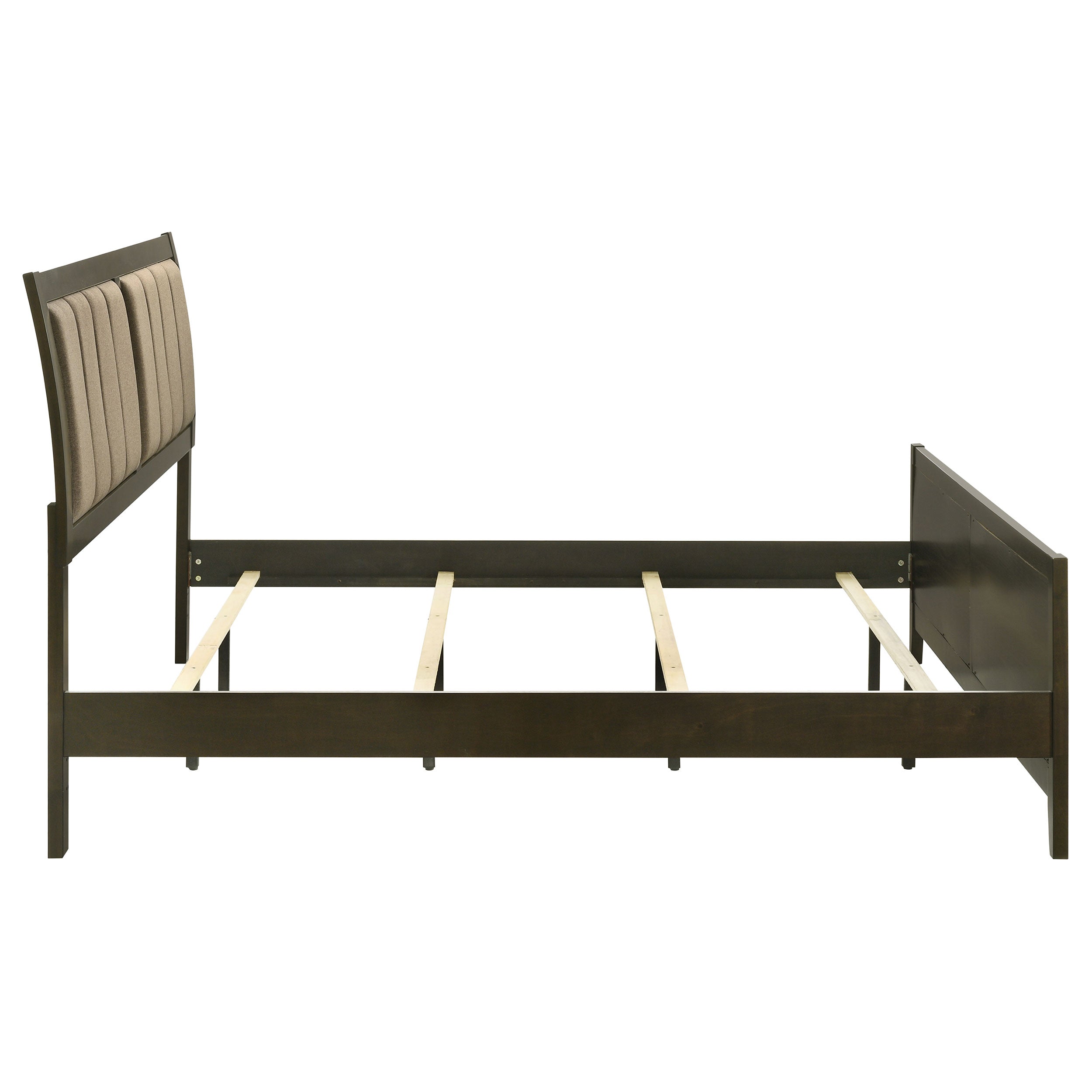 Wilkes 51-inch Upholstered Eastern King Bed Dark Cocoa — view 6