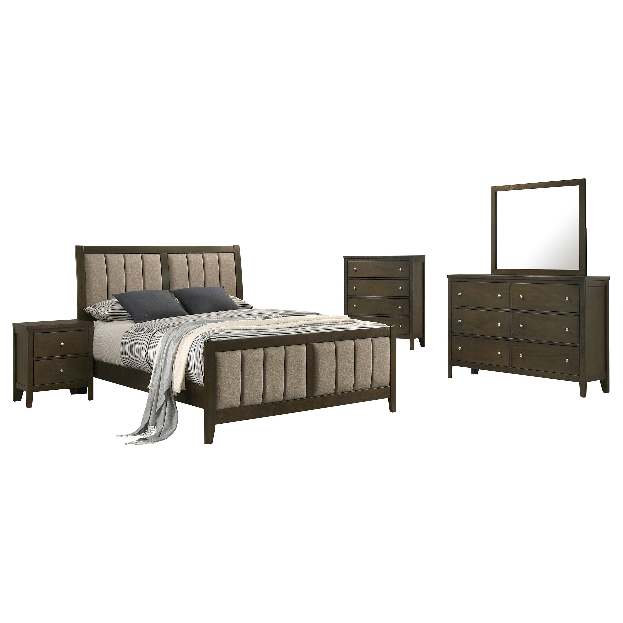 Wilkes 5-piece California King Bedroom Set Dark Cocoa — view 2
