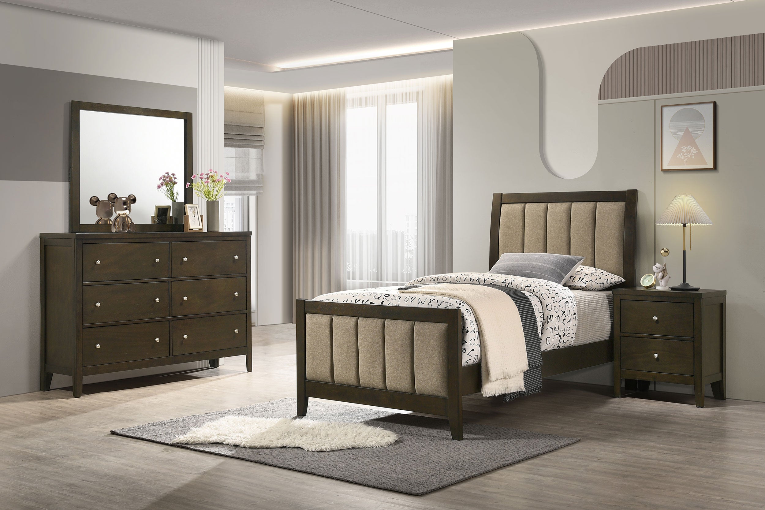 Wilkes 4-piece Twin Bedroom Set Dark Cocoa — view 1