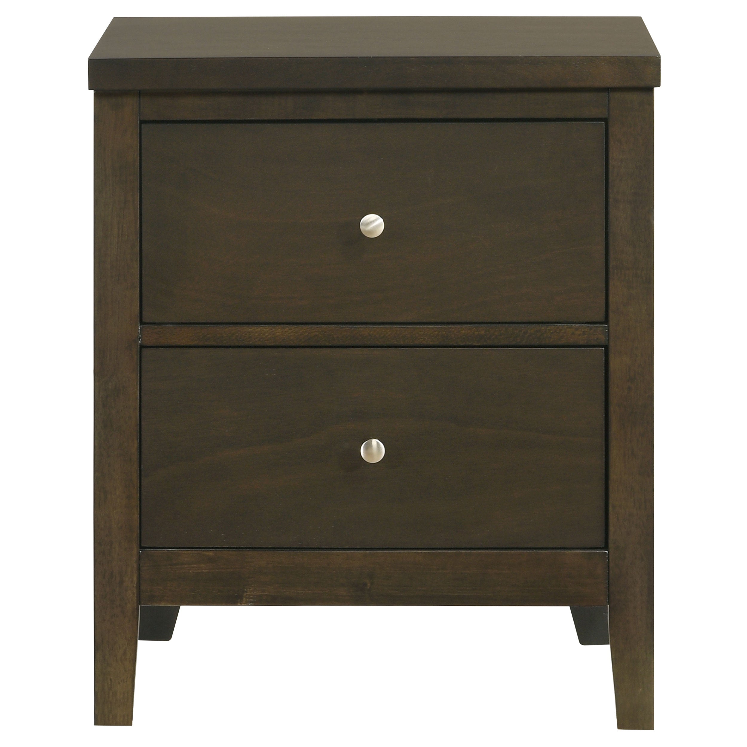 Wilkes 2-drawer Nightstand Bedside Table Dark Cocoa — view 3