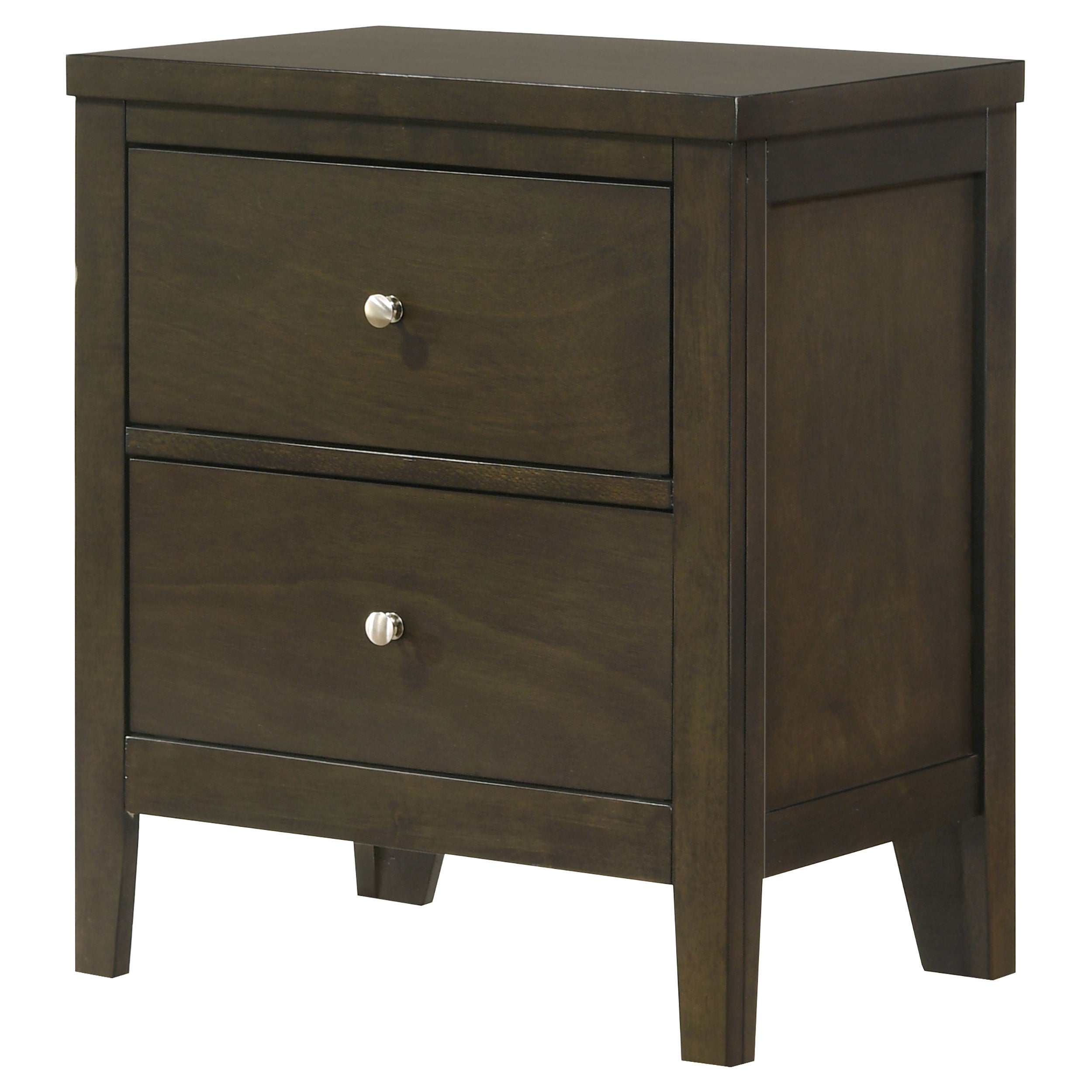 Wilkes 2-drawer Nightstand Bedside Table Dark Cocoa — view 4