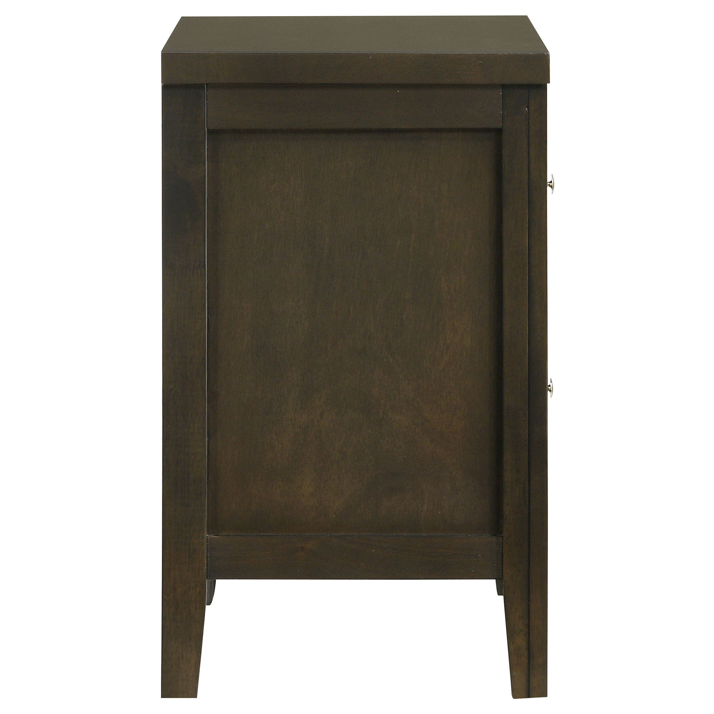 Wilkes 2-drawer Nightstand Bedside Table Dark Cocoa — view 9