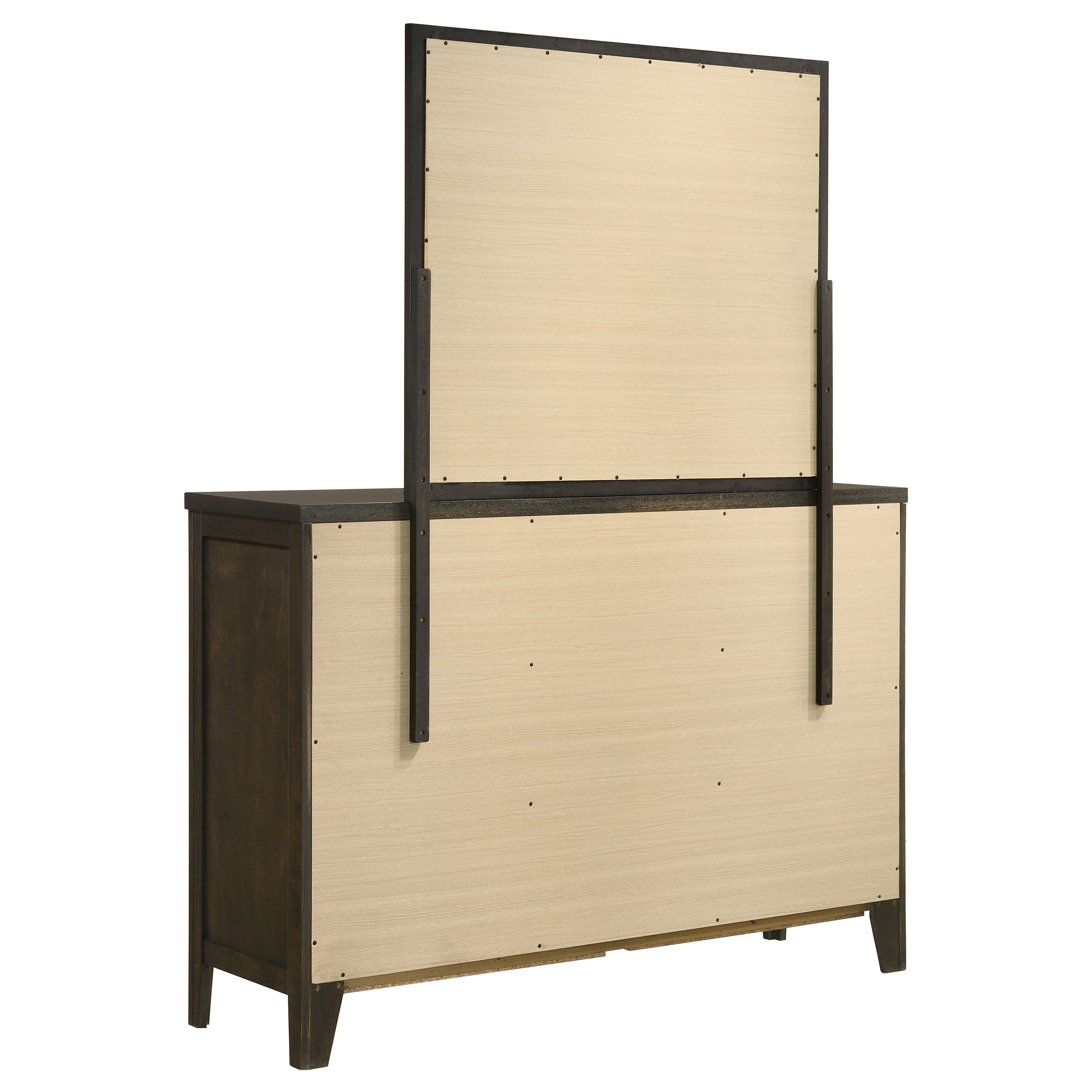 Wilkes 6-drawer Dresser and Mirror Dark Cocoa — view 6