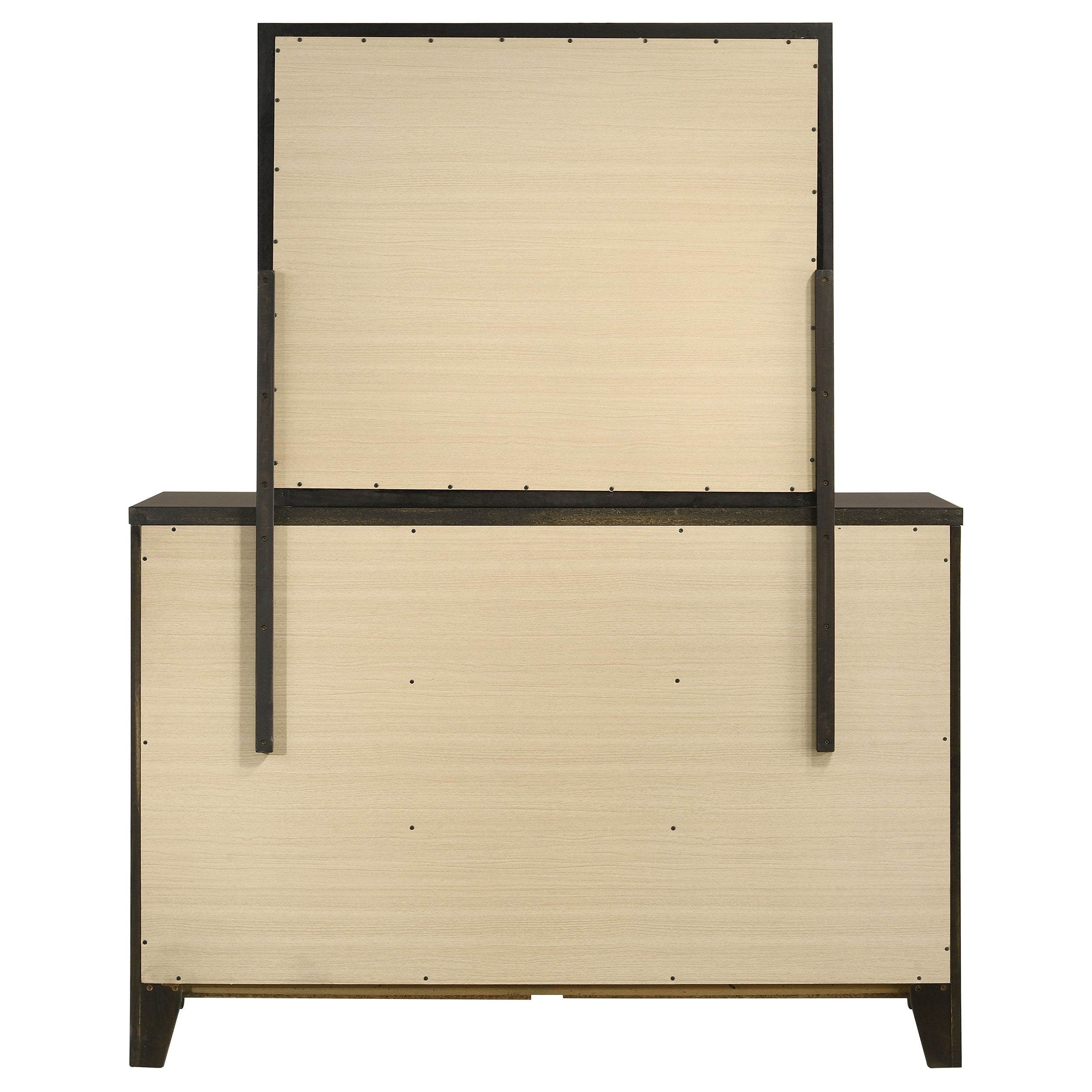 Wilkes 6-drawer Dresser and Mirror Dark Cocoa — view 7