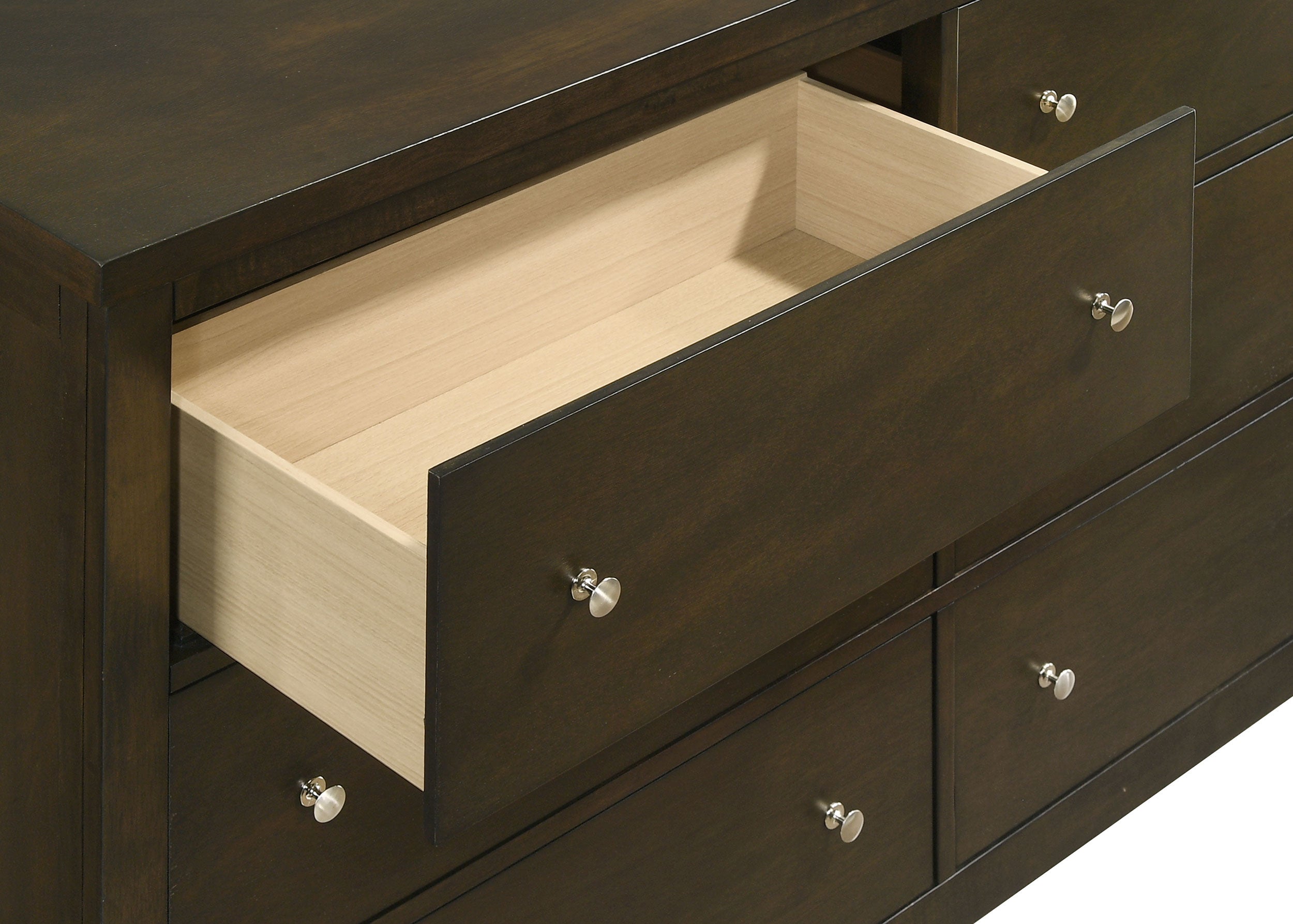 Wilkes 6-drawer Dresser and Mirror Dark Cocoa — view 10