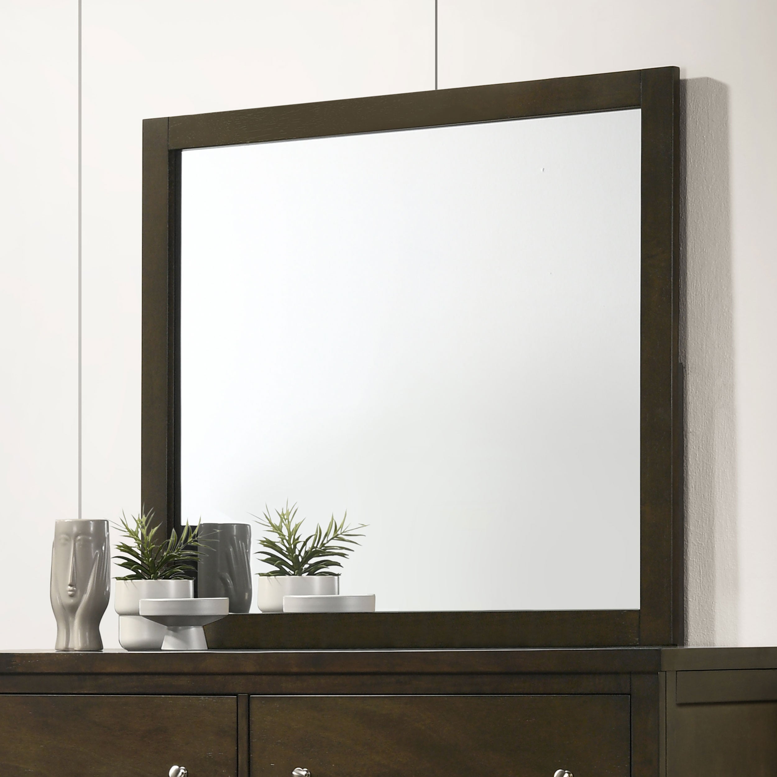 Wilkes Dresser Mirror Dark Cocoa — view 2