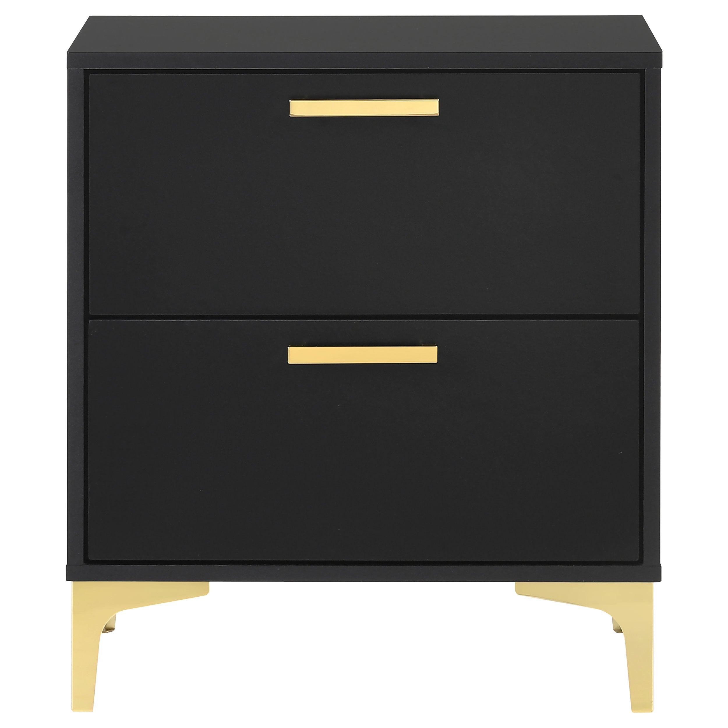 Kendall 2-drawer Nightstand Black — view 3