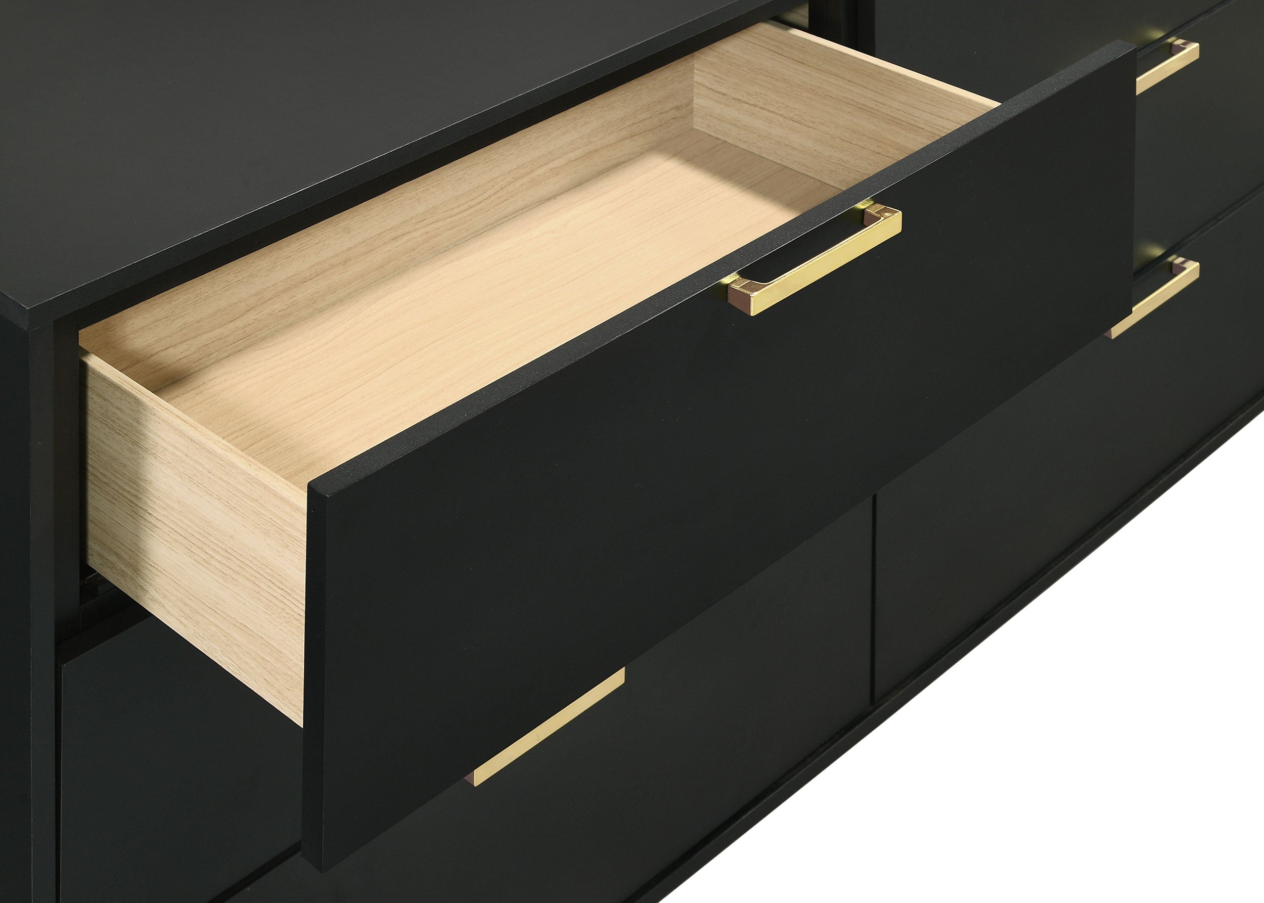 Kendall 6-drawer Dresser with Mirror Black — view 10