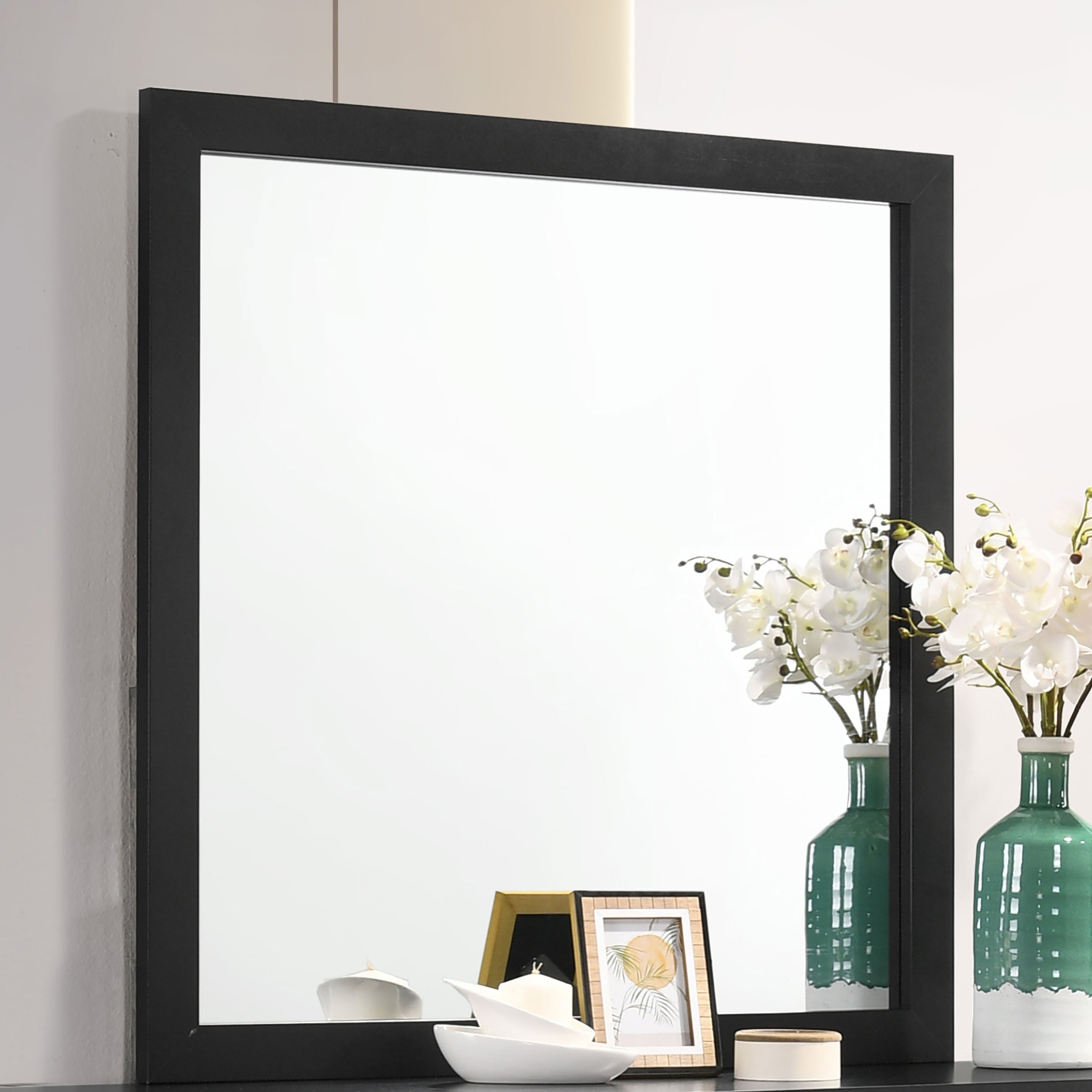 Kendall Dresser Mirror Black — view 2