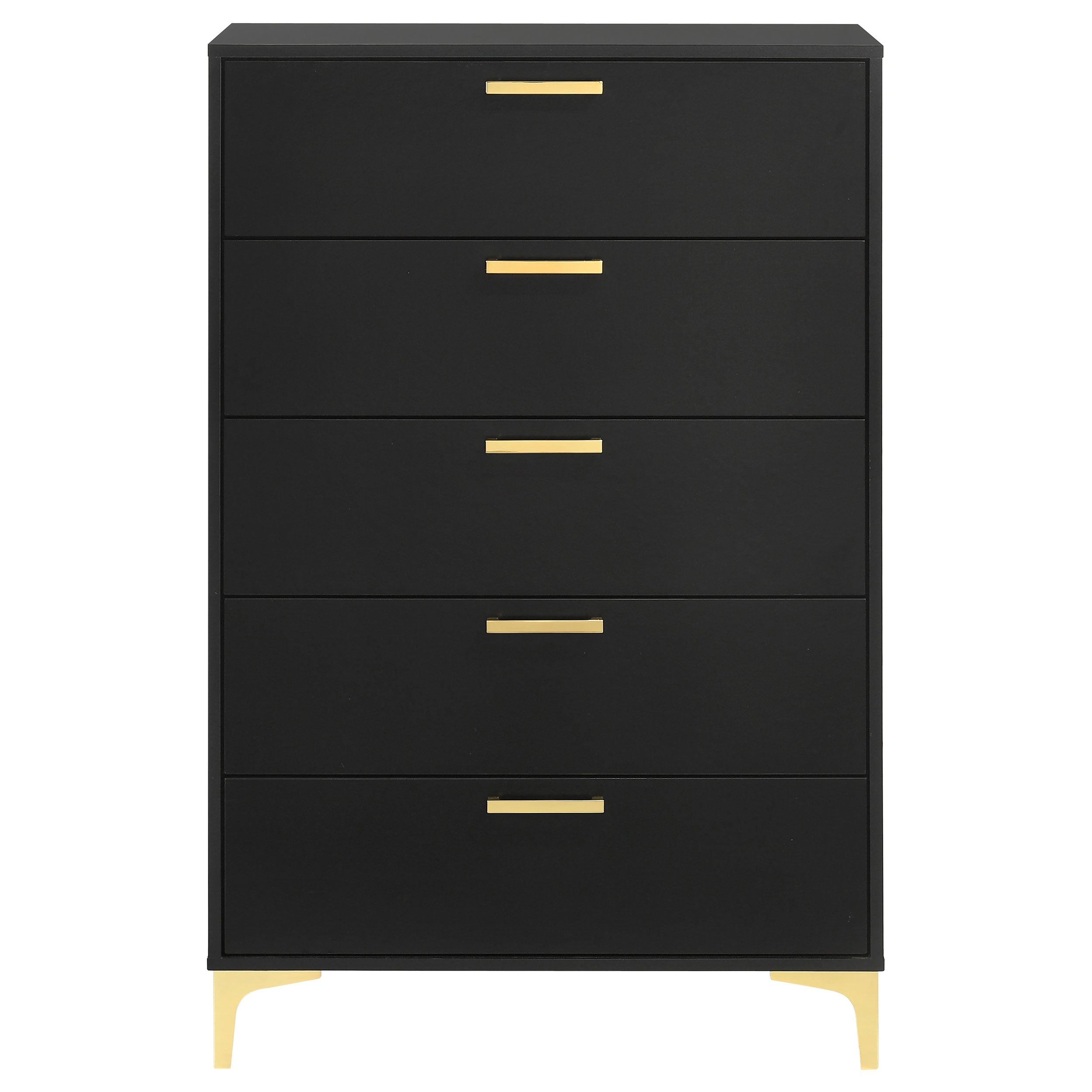 Kendall 5-drawer Bedroom Chest Black — view 3