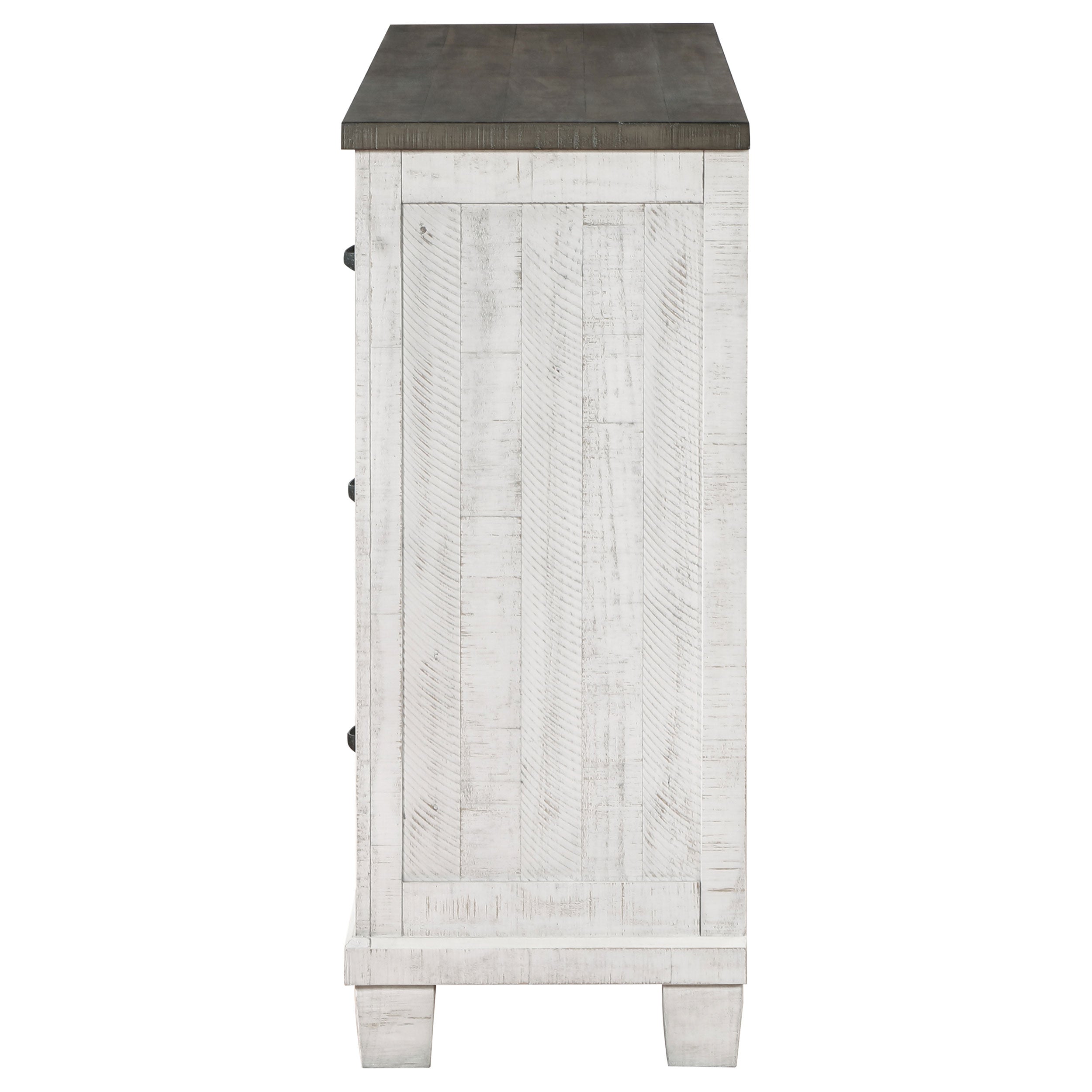 Lilith 7-drawer Dresser Distressed White — view 5
