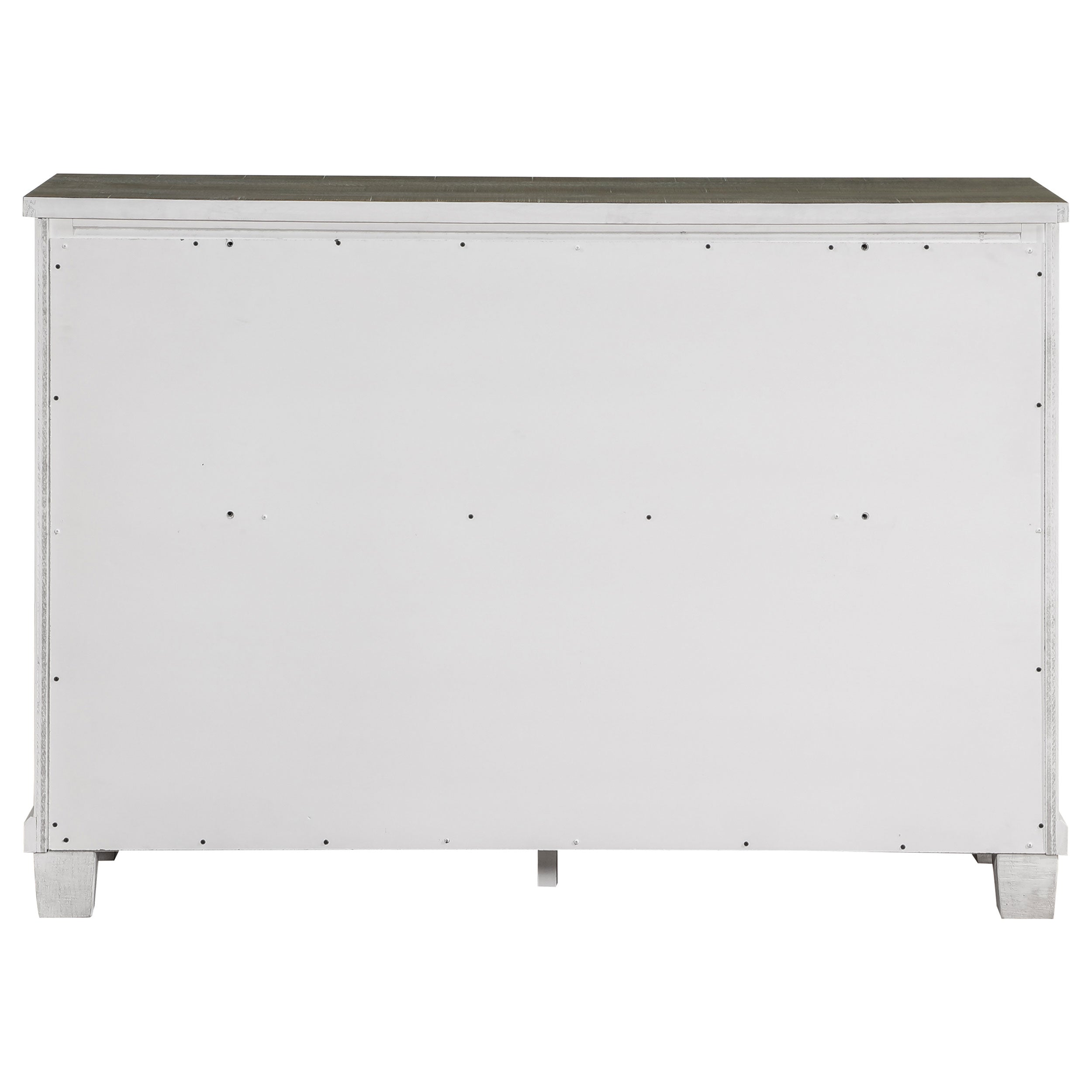 Lilith 7-drawer Dresser Distressed White — view 7