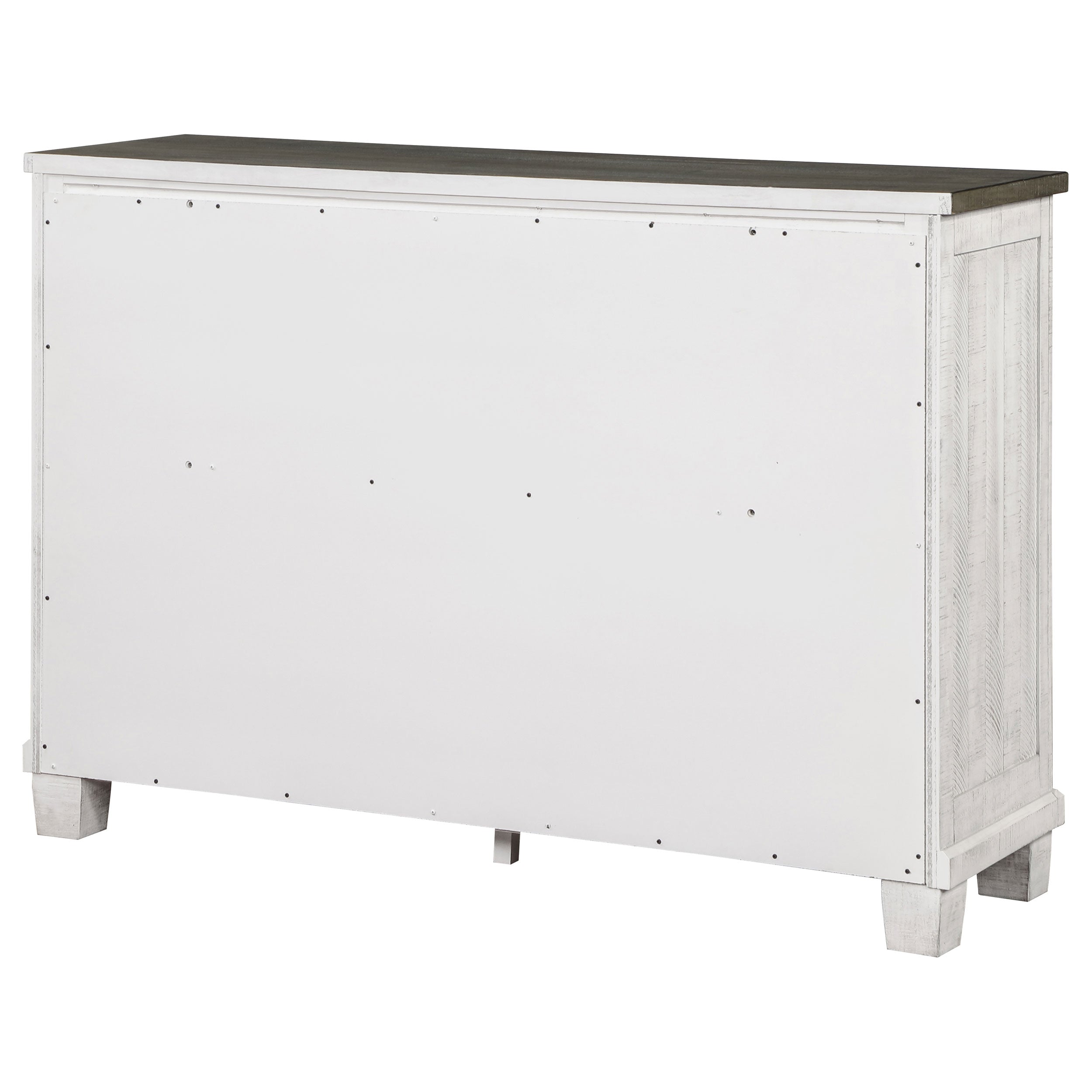 Lilith 7-drawer Dresser Distressed White — view 8