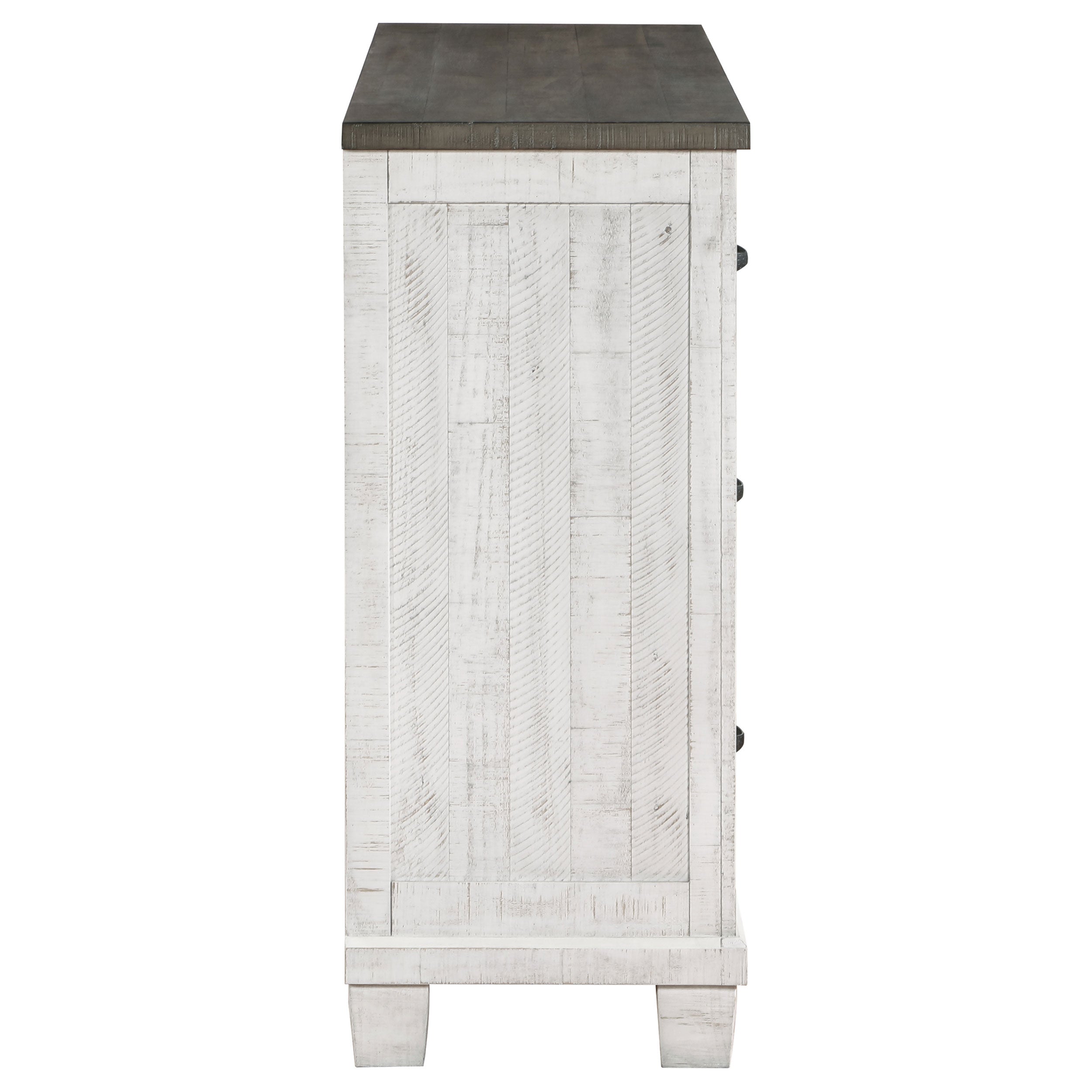 Lilith 7-drawer Dresser Distressed White — view 9