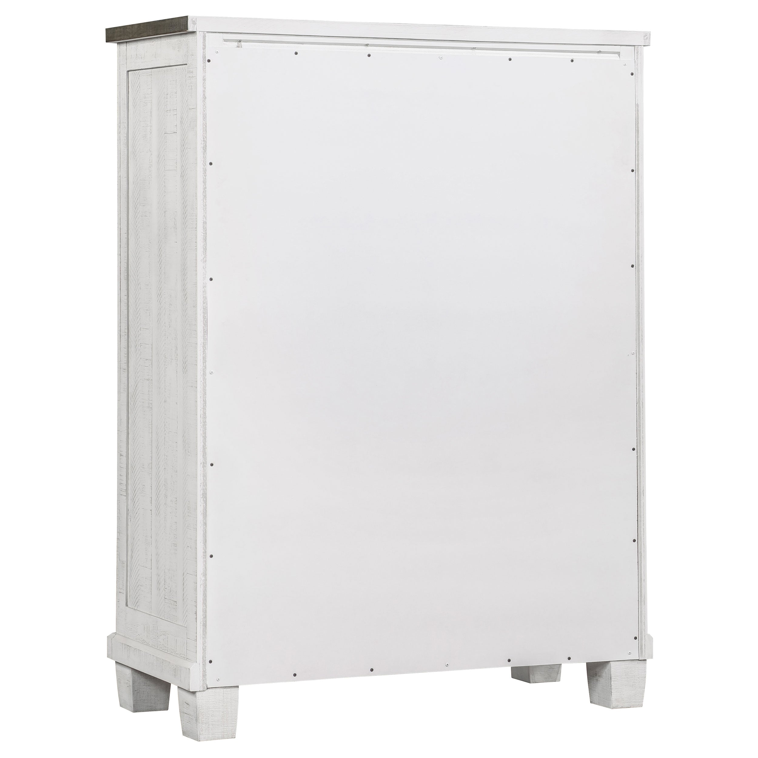 Lilith 5-drawer Bedroom Chest Distressed White — view 8