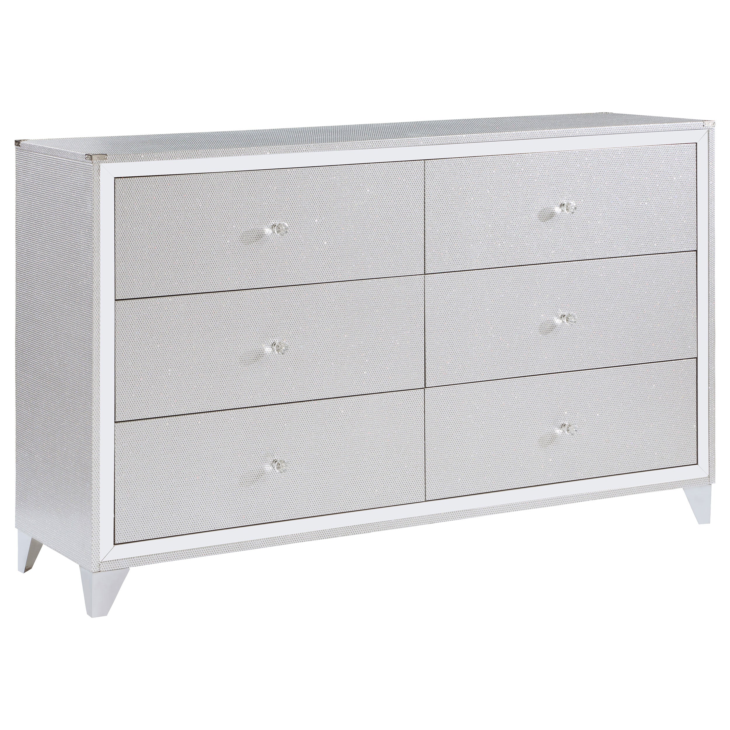 Larue 6-drawer Dresser Silver — view 1