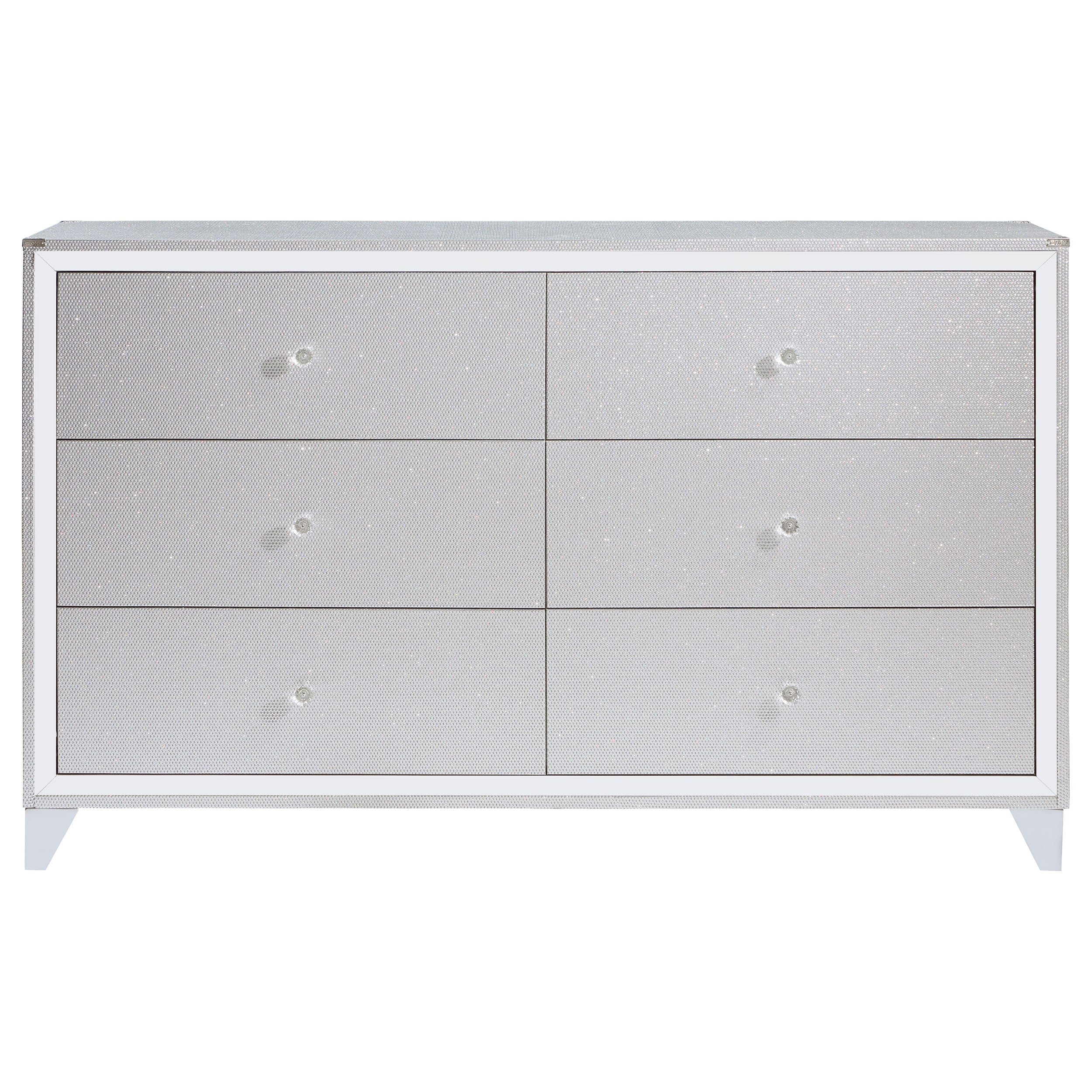 Larue 6-drawer Dresser Silver — view 3