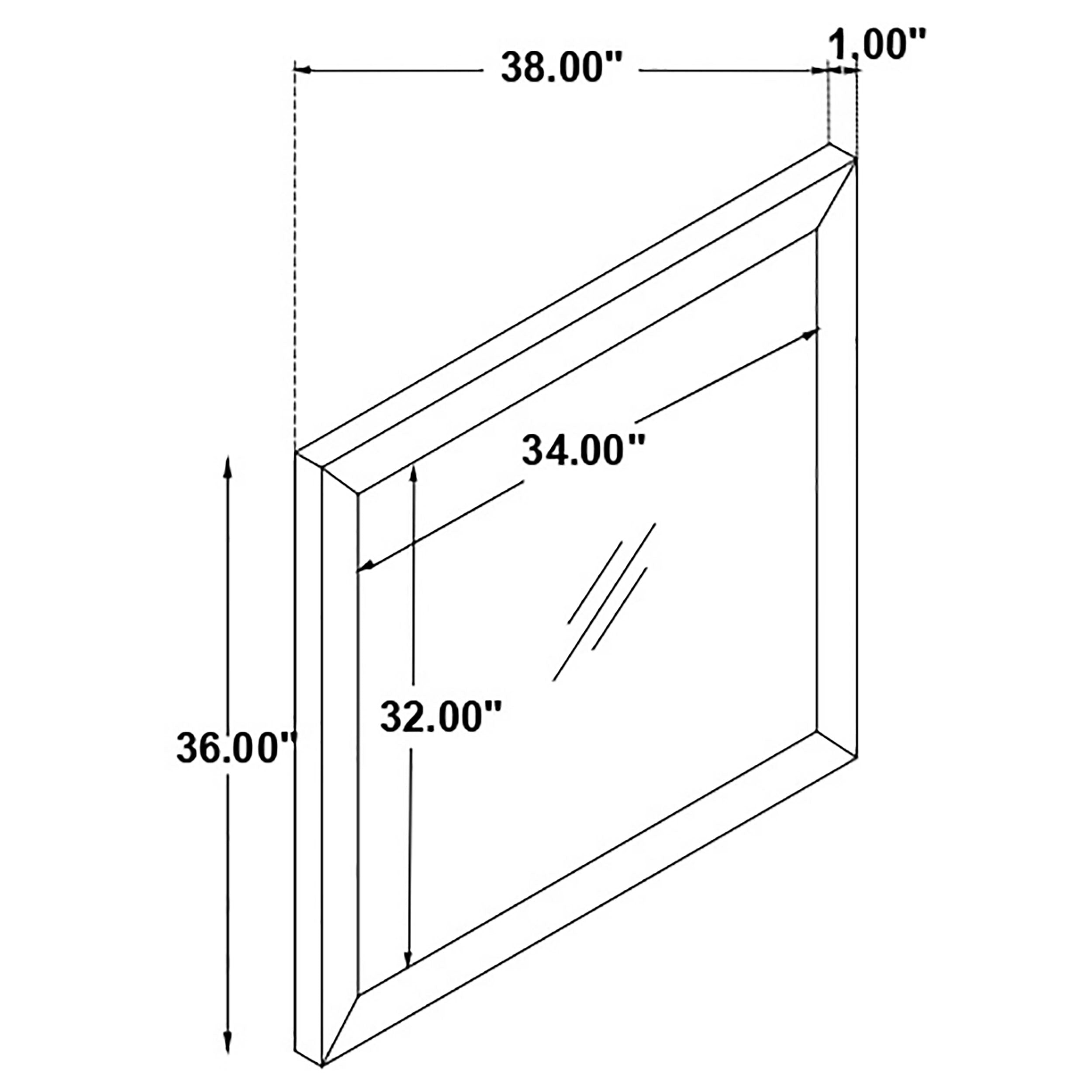 Nathan Dresser Mirror Grey — view 5