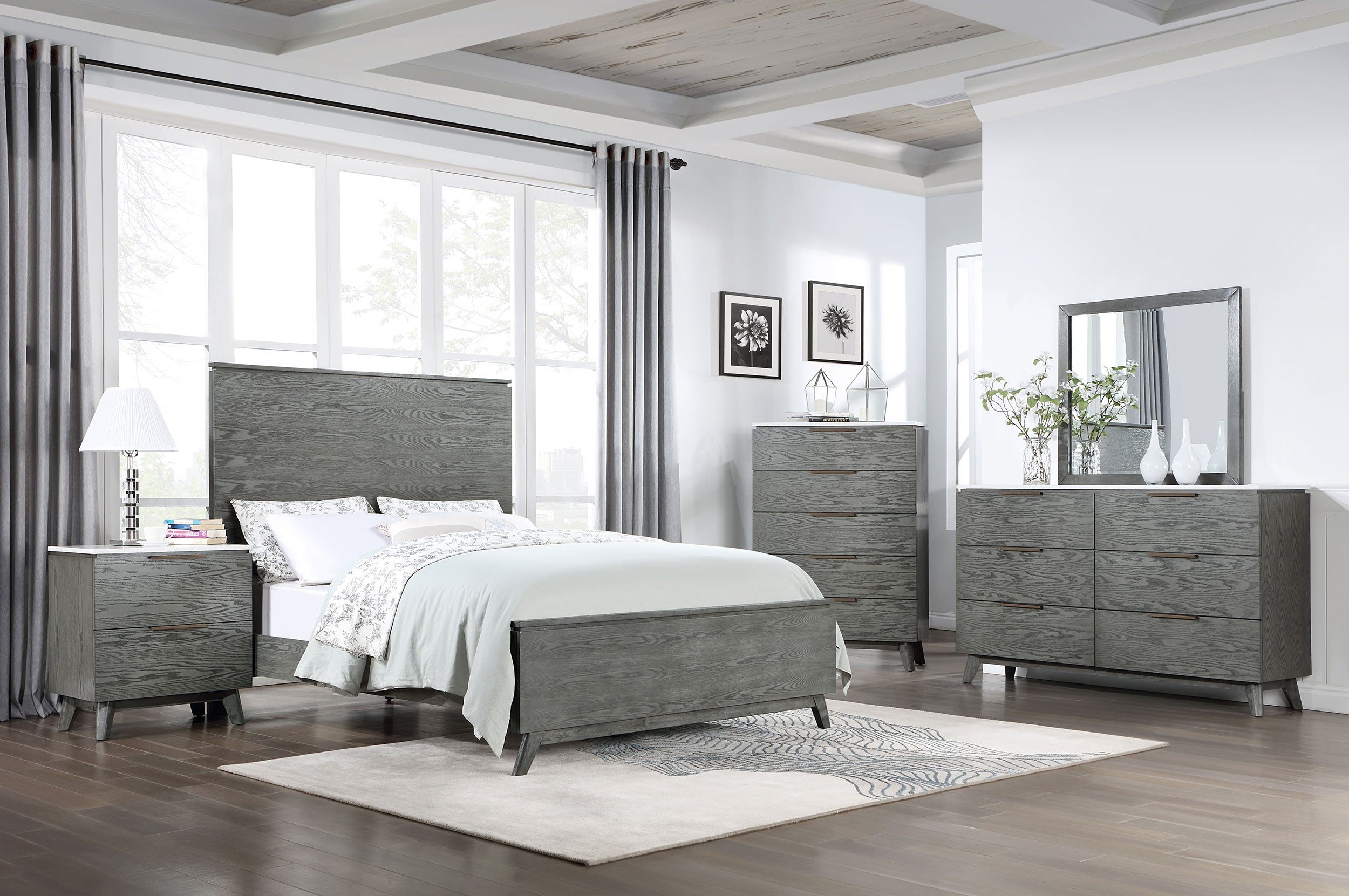 Nathan Dresser Mirror Grey — view 6