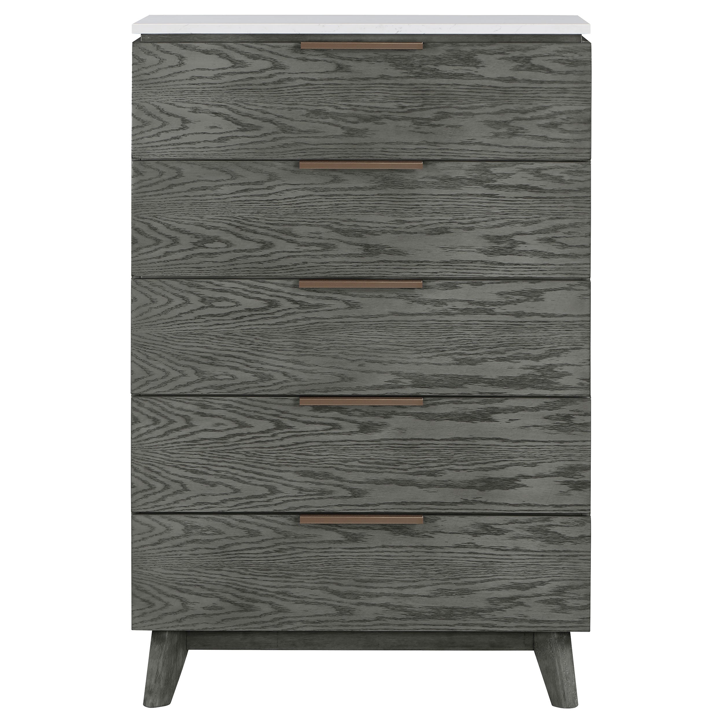Nathan 5-drawer Bedroom Chest Grey — view 3