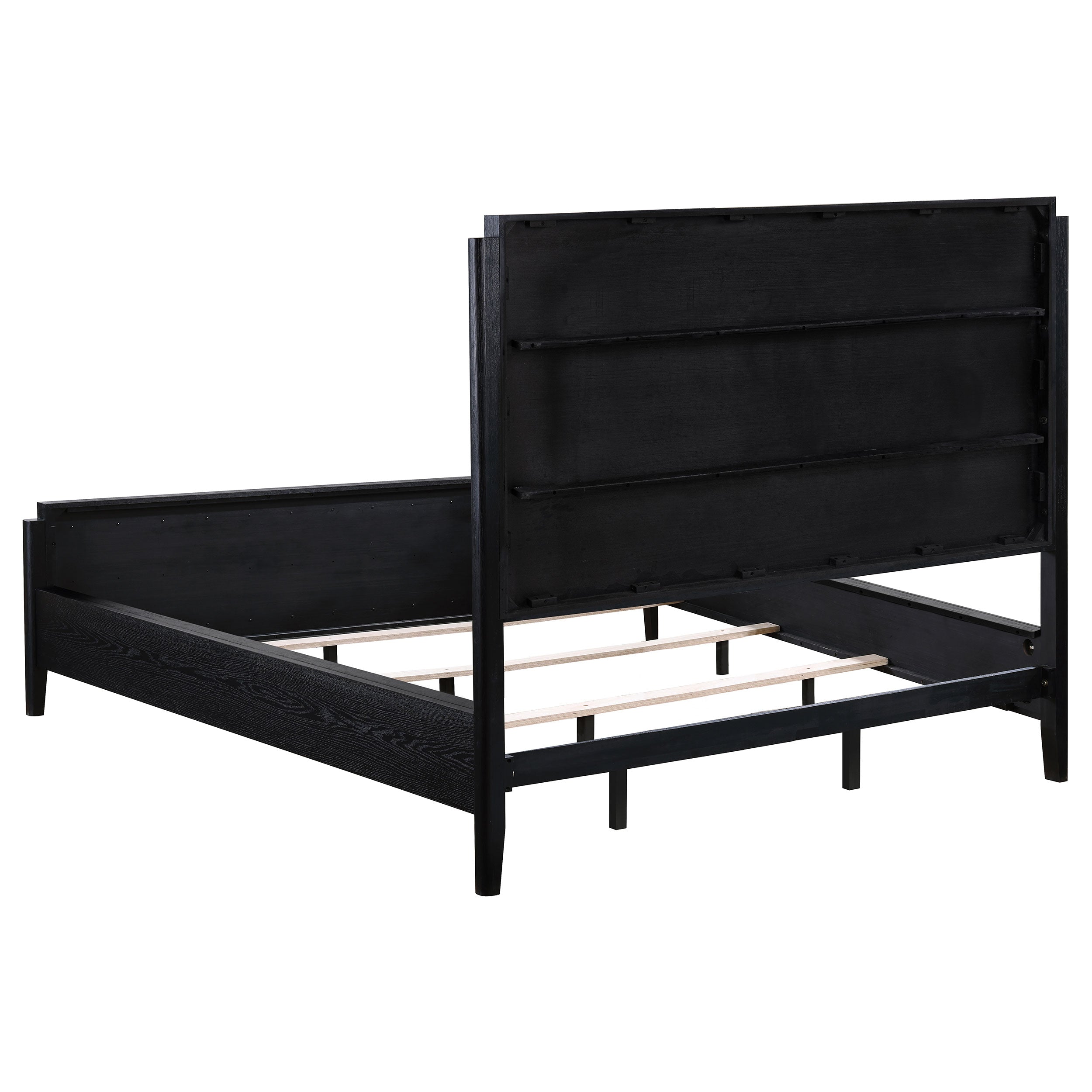 Brookmead 4-piece Upholstered Cal King Bedroom Set Black — view 4