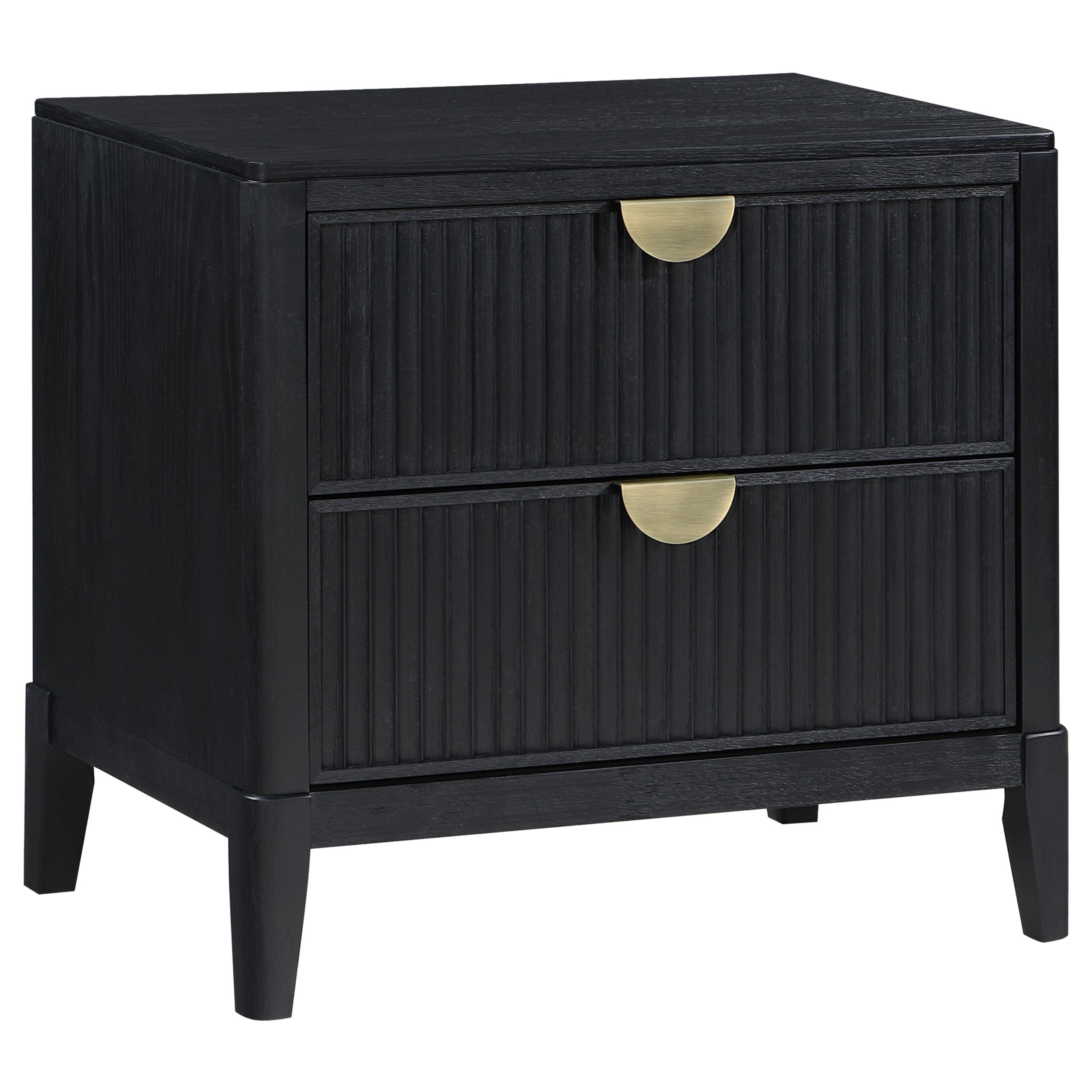Brookmead 4-piece Upholstered Cal King Bedroom Set Black — view 5