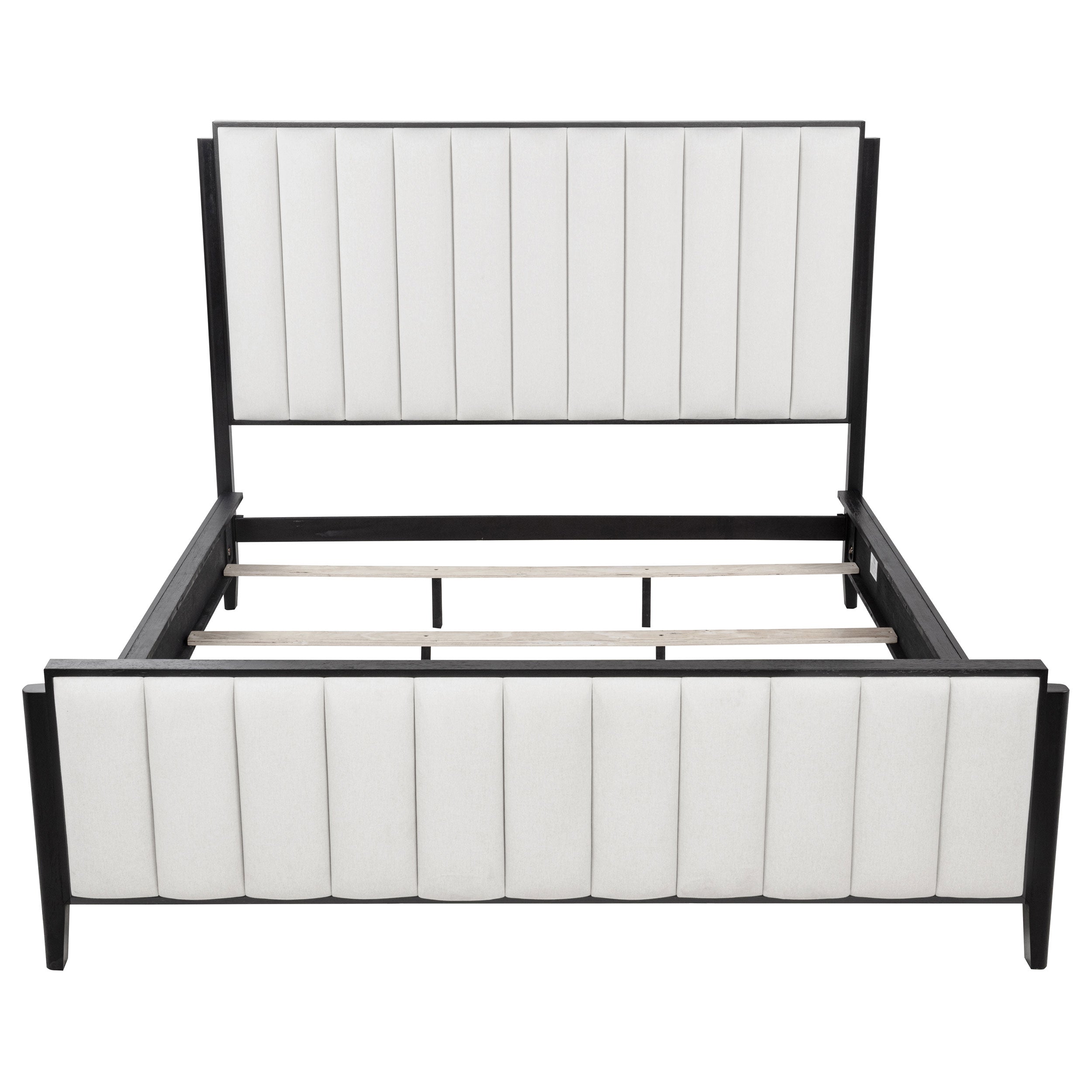 Brookmead 60-inch Upholstered California King Bed Black — view 4