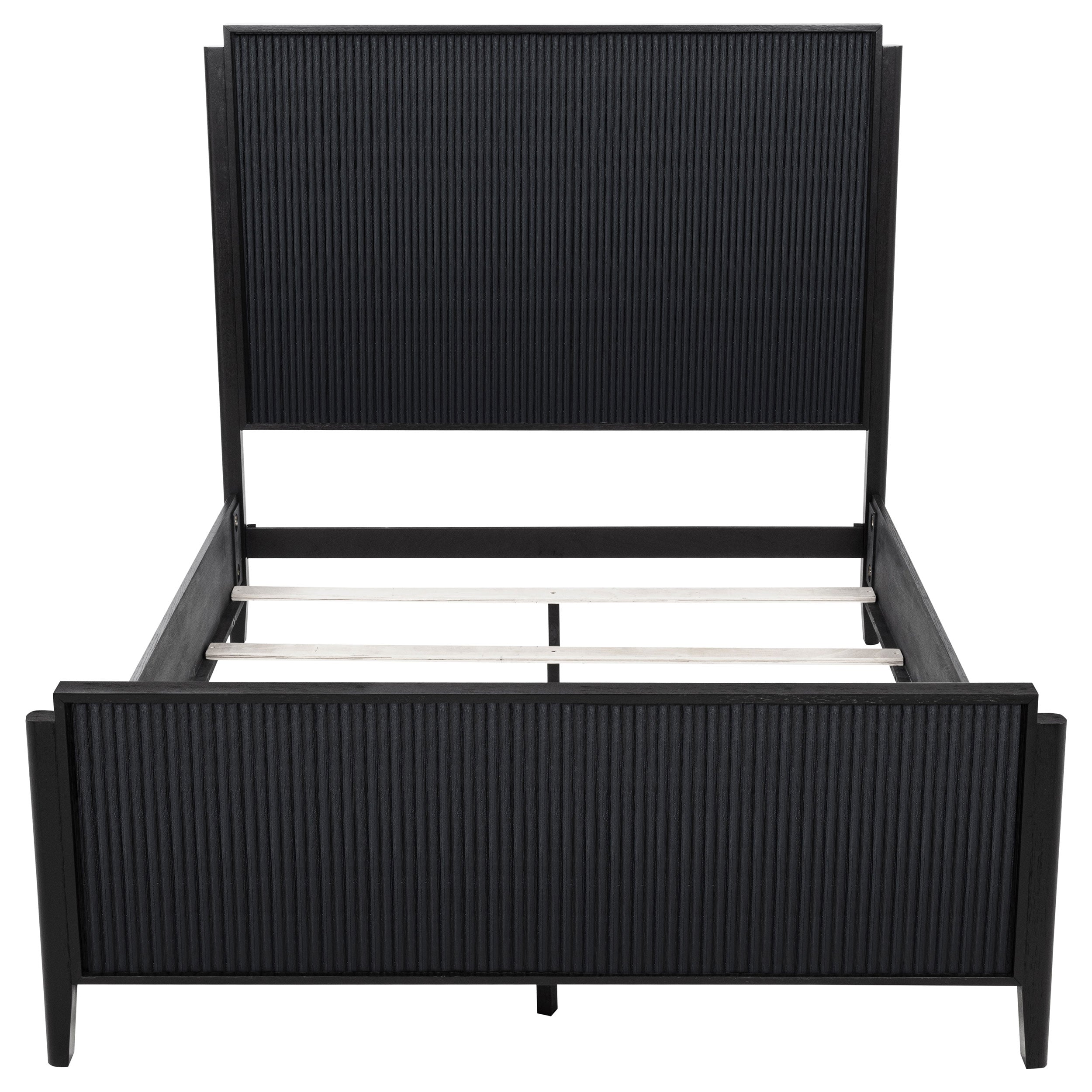 Brookmead Wood Queen Panel Bed Black — view 4