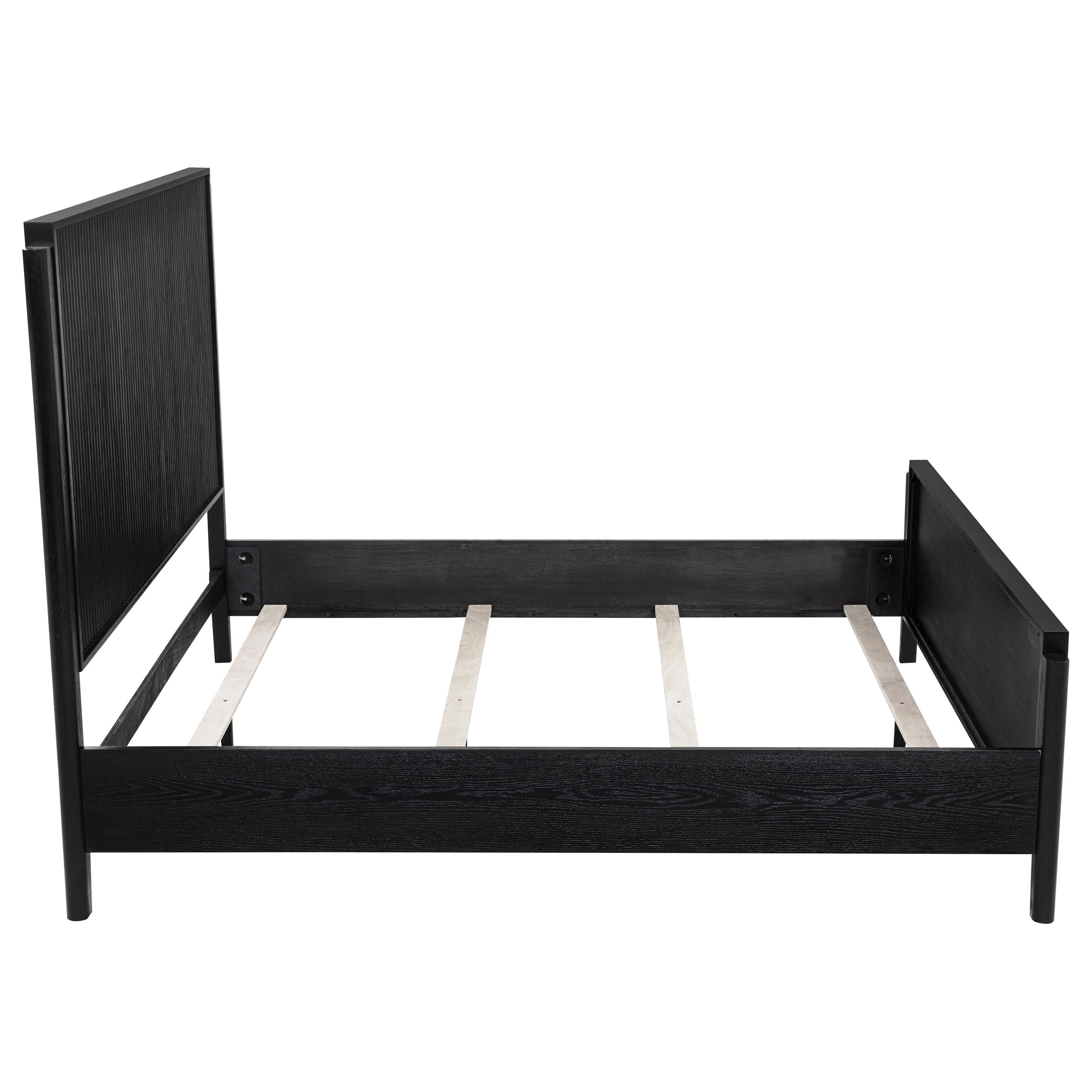 Brookmead Wood Queen Panel Bed Black — view 6