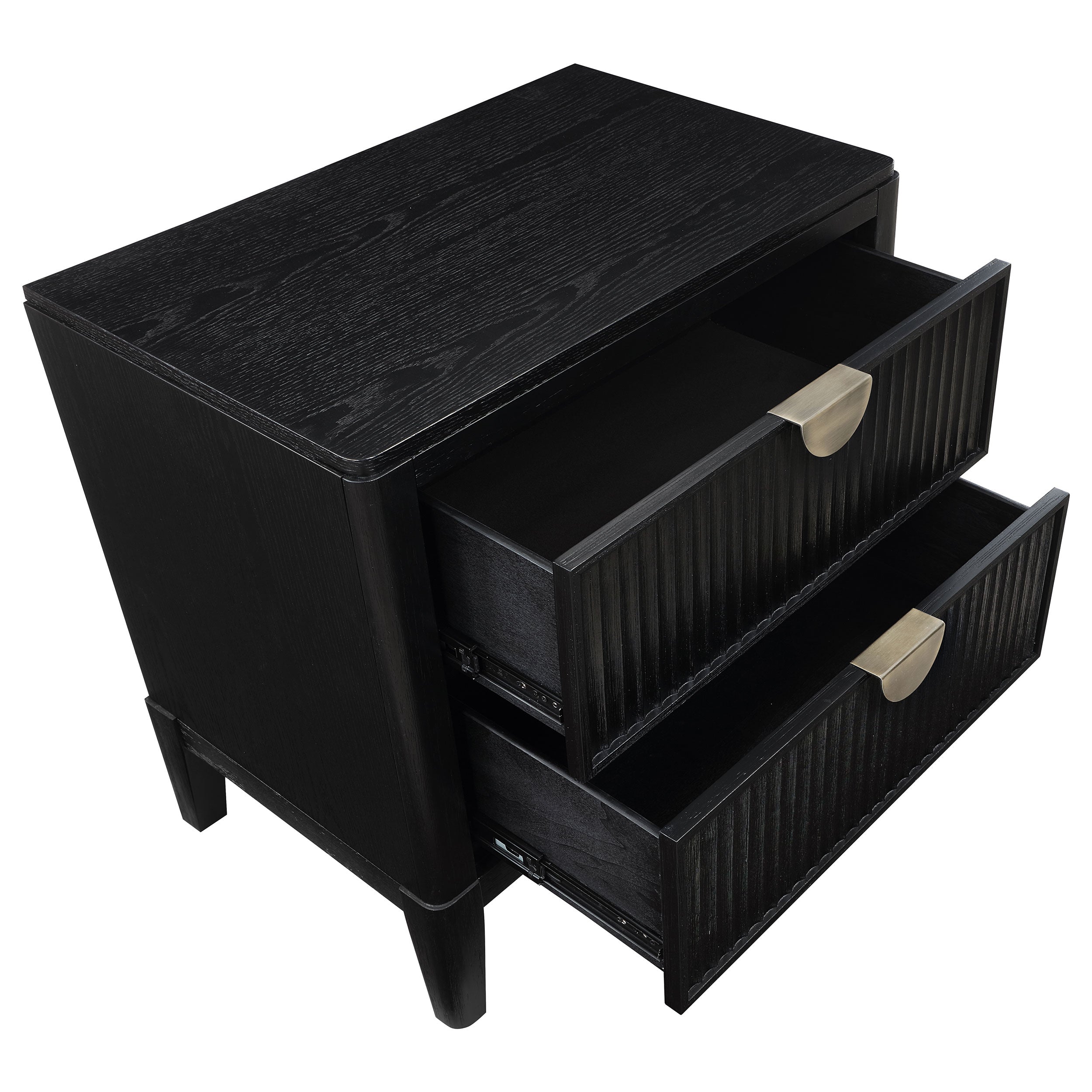 Brookmead 2-drawer Nightstand Black — view 10