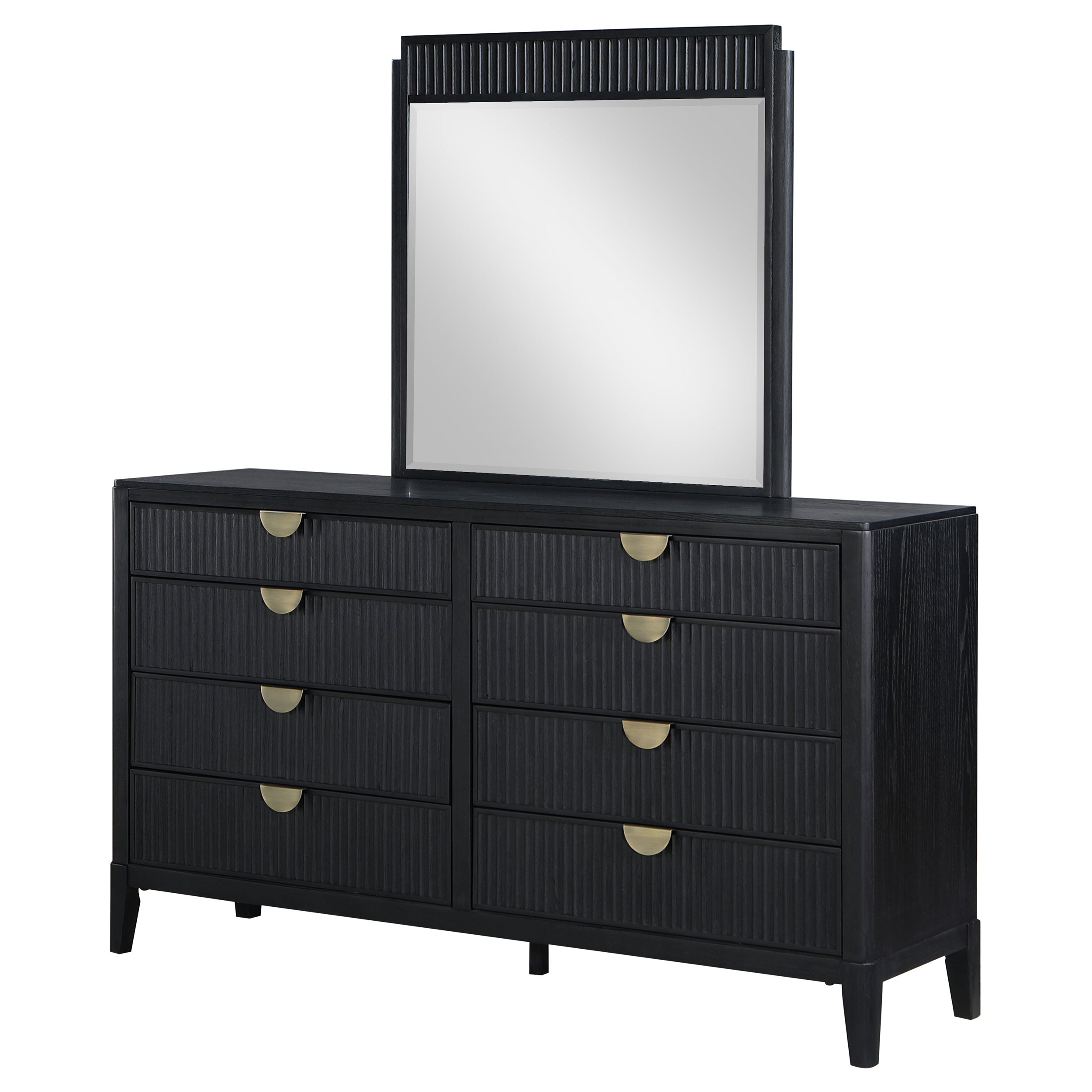 Brookmead 8-drawer Dresser with Mirror Black — view 4