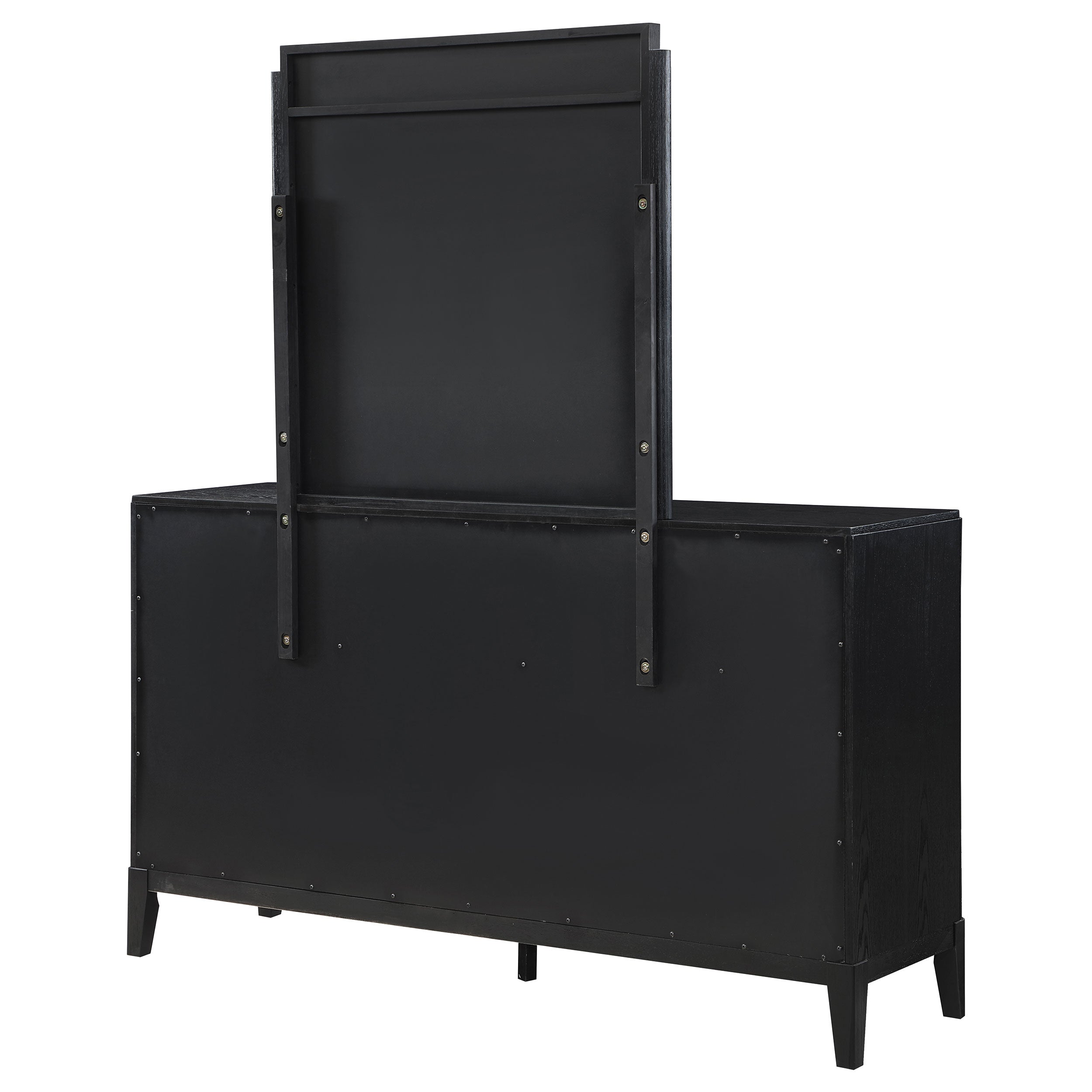 Brookmead 8-drawer Dresser with Mirror Black — view 8