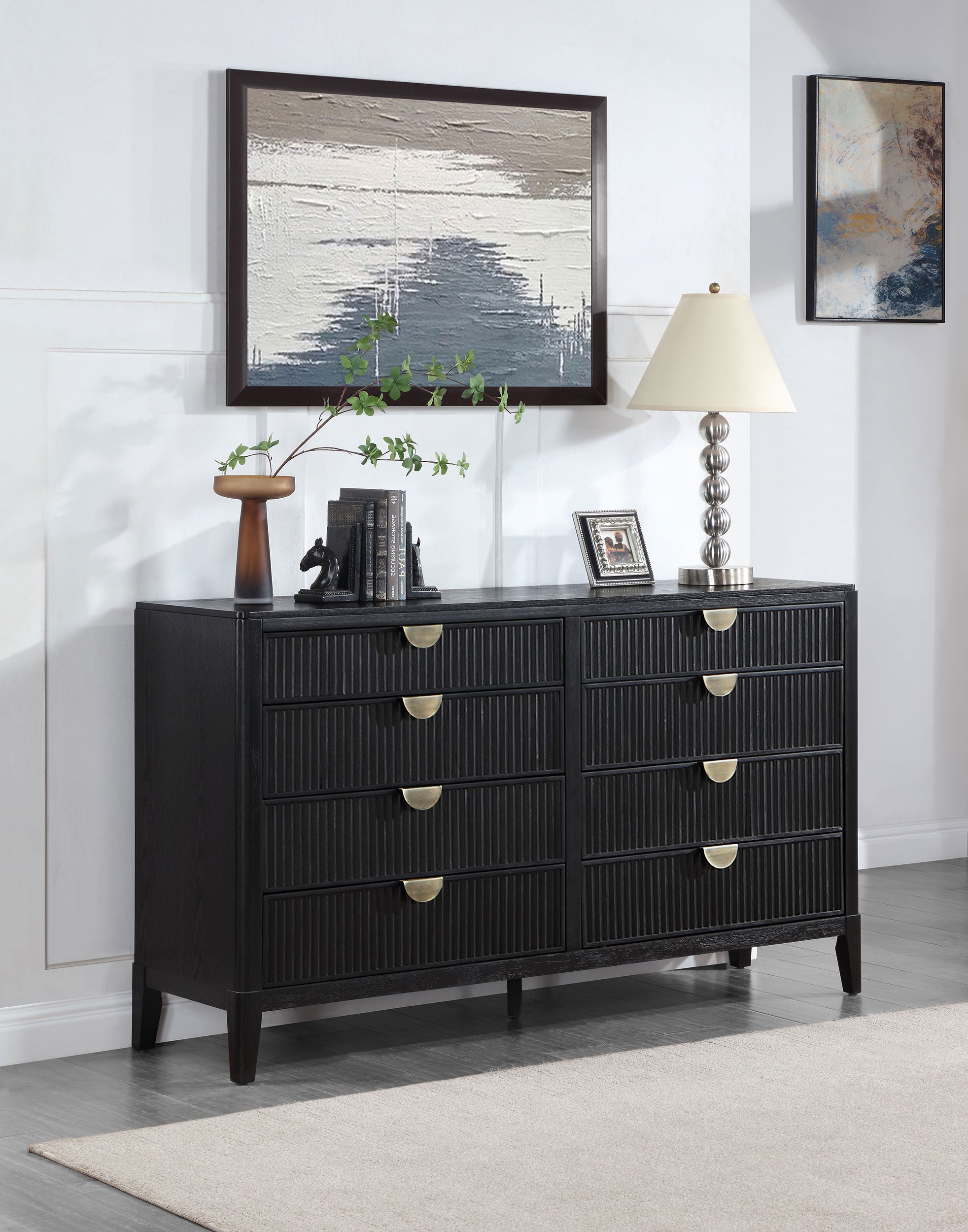 Brookmead 8-drawer Dresser Black — view 2