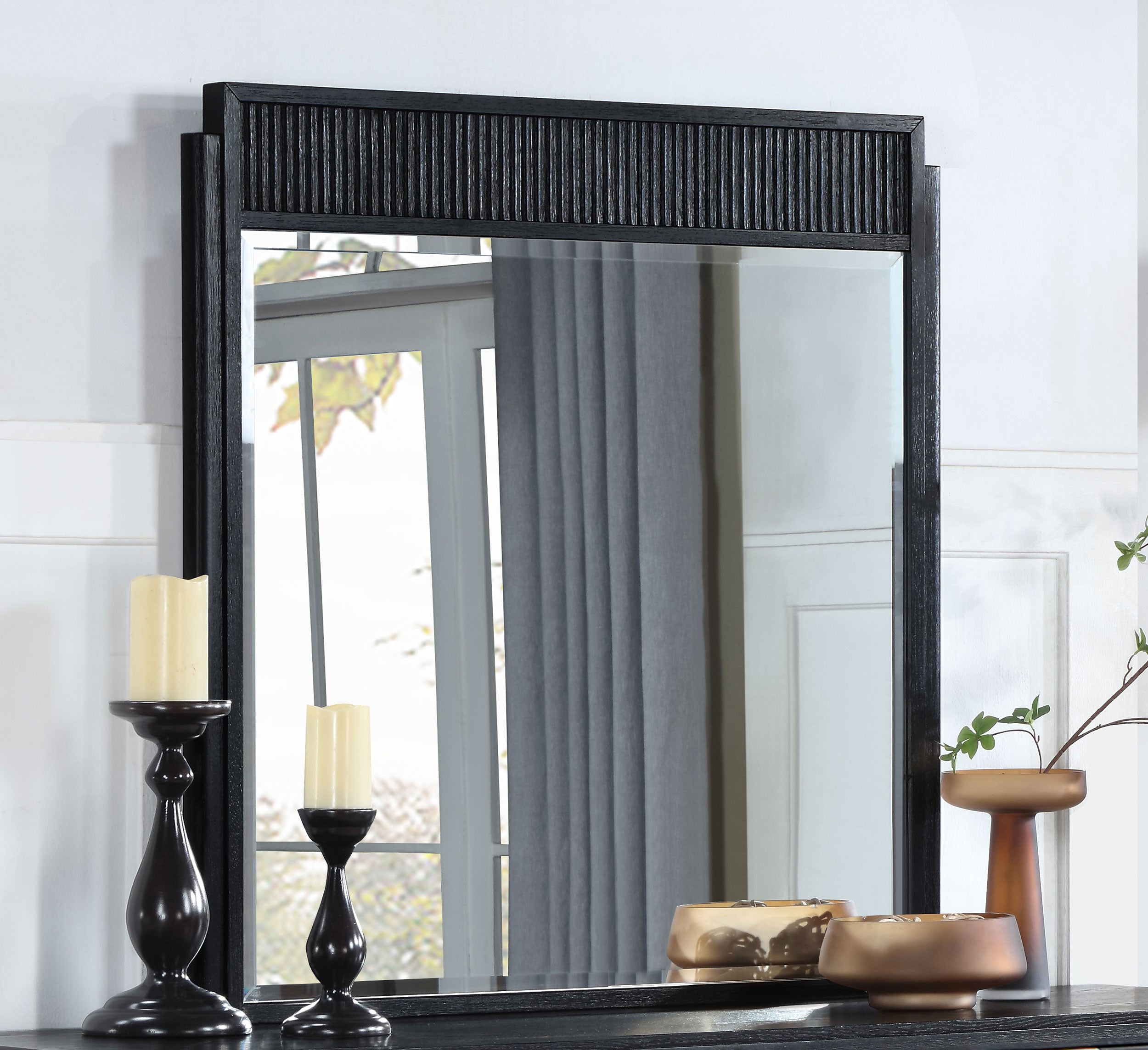 Brookmead Dresser Mirror Black — view 2