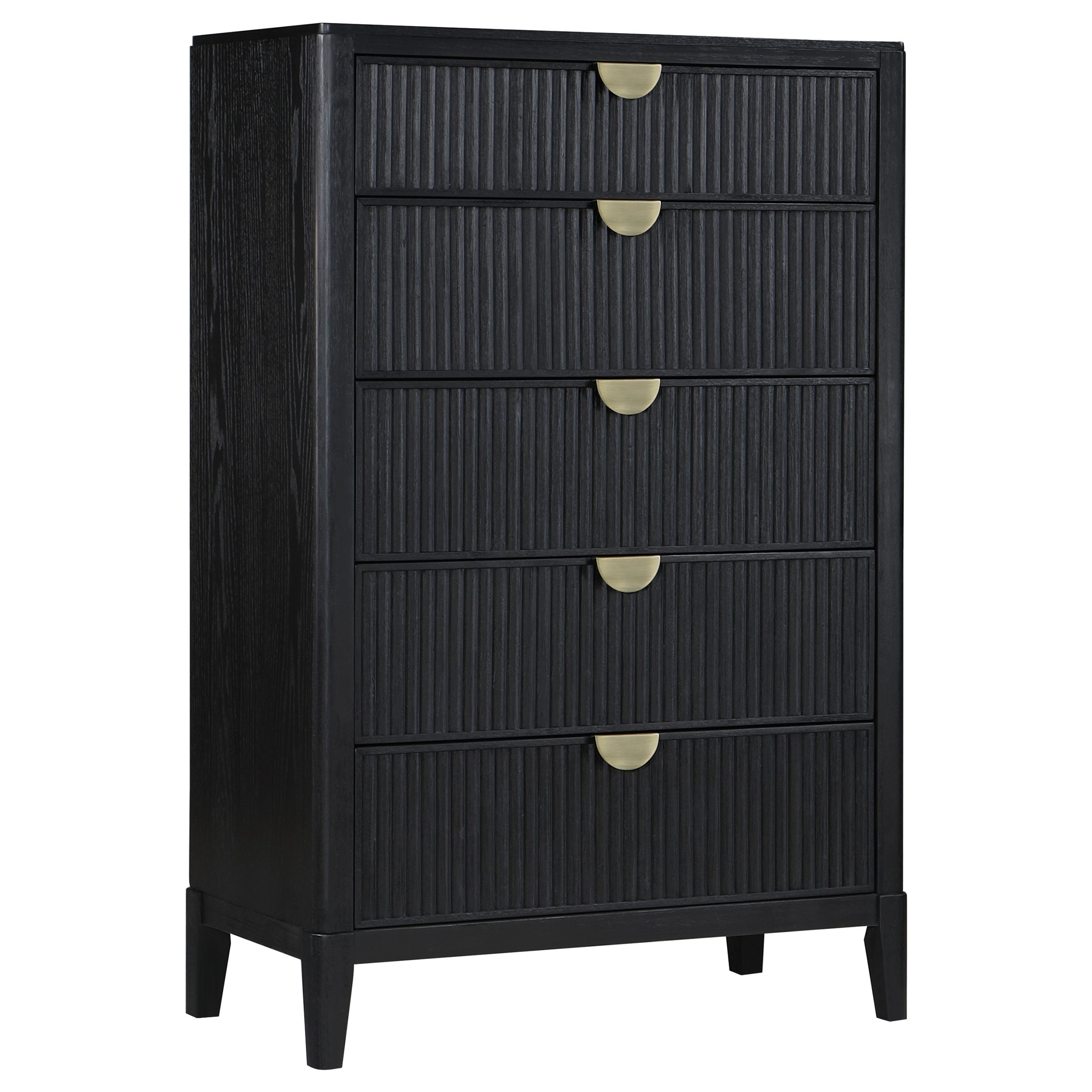 Brookmead 5-drawer Bedroom Chest Black — view 1