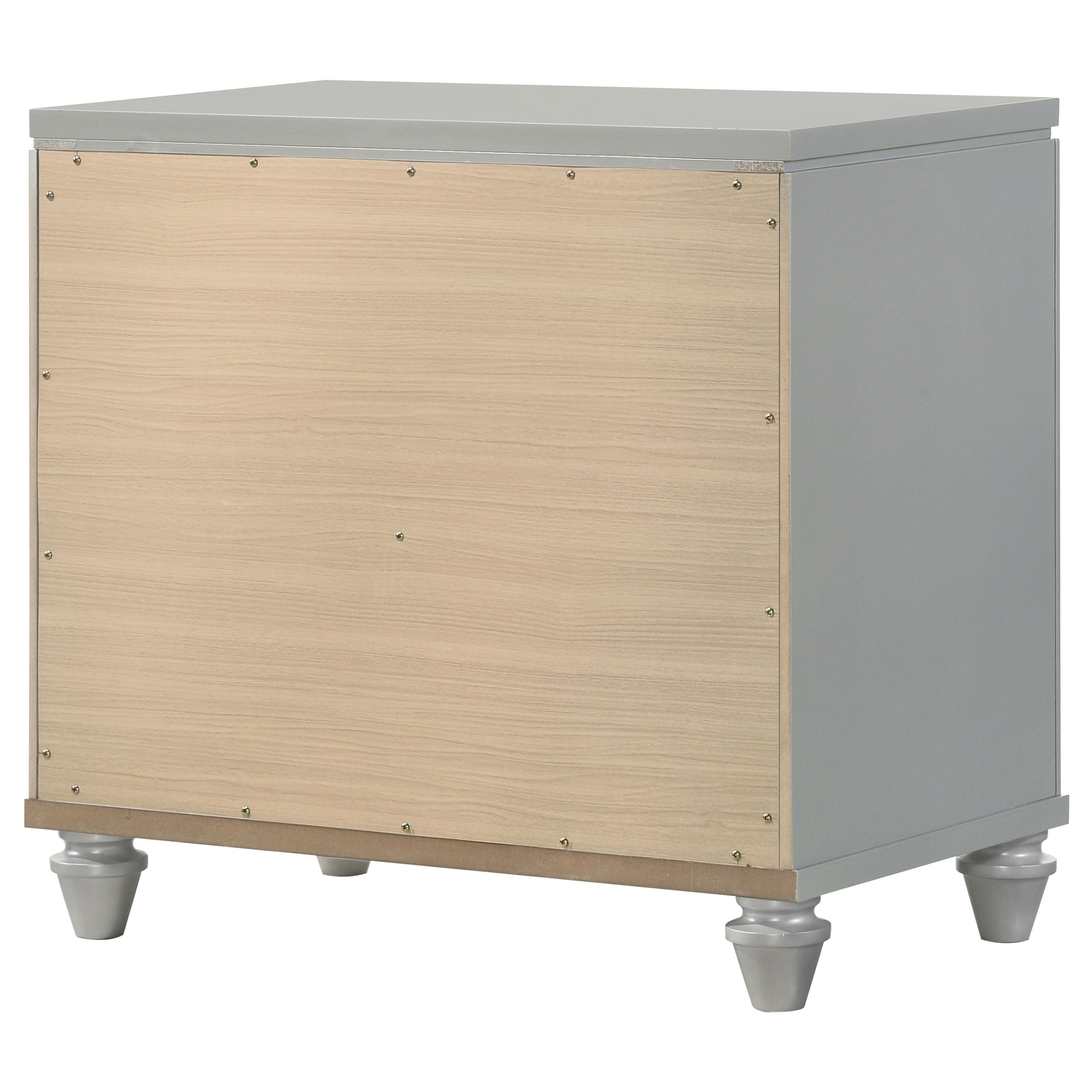 Veronica 2-drawer Nightstand Light Silver — view 8