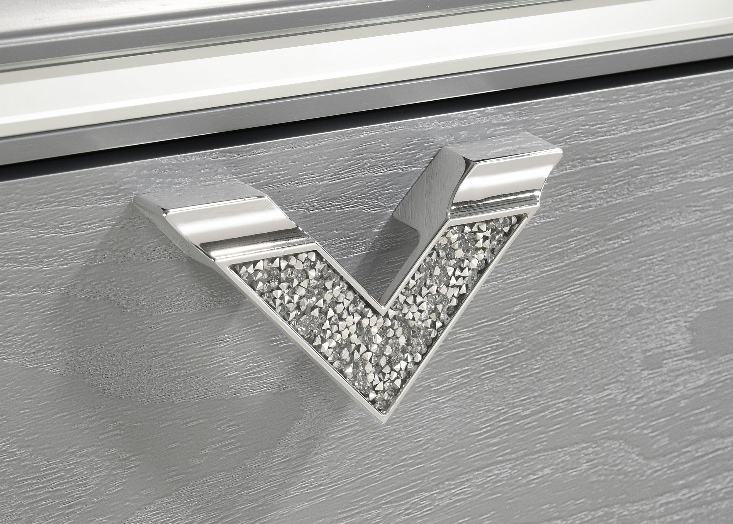 Veronica 2-drawer Nightstand Light Silver — view 11
