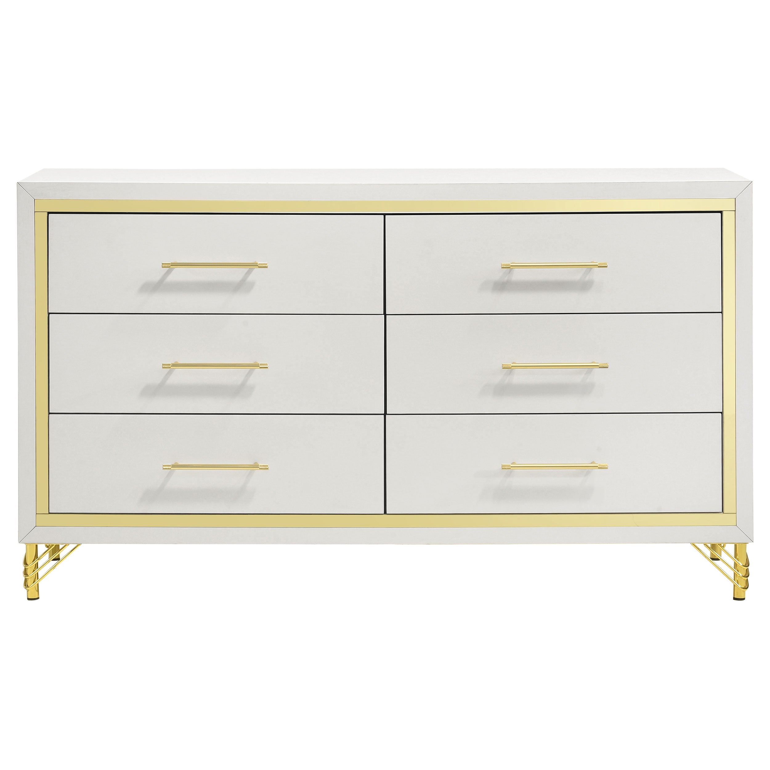 Lucia 4-piece Queen Bedroom Set Beige and White — view 9