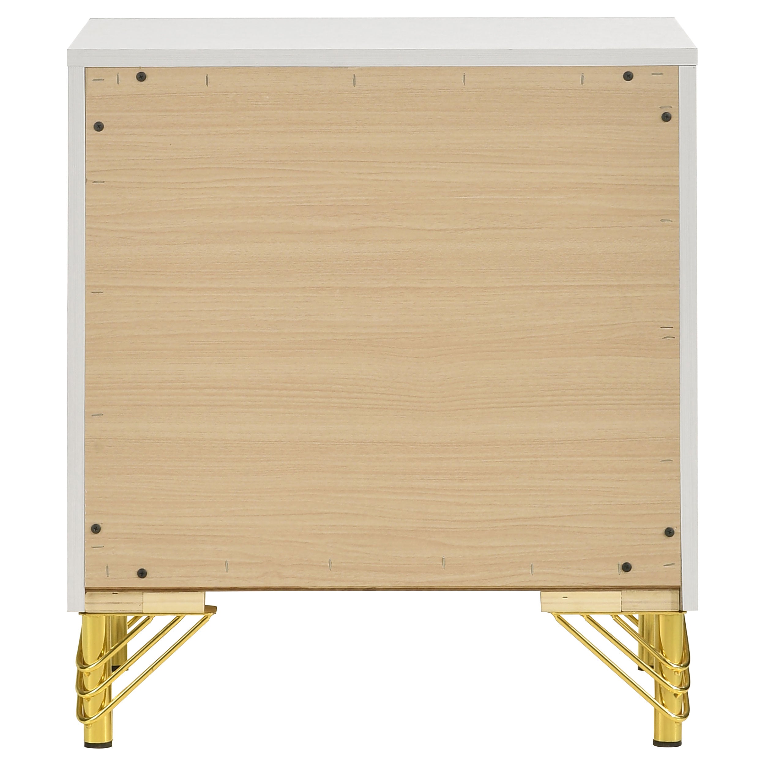 Lucia 2-drawer Nightstand Bedside Table White — view 7