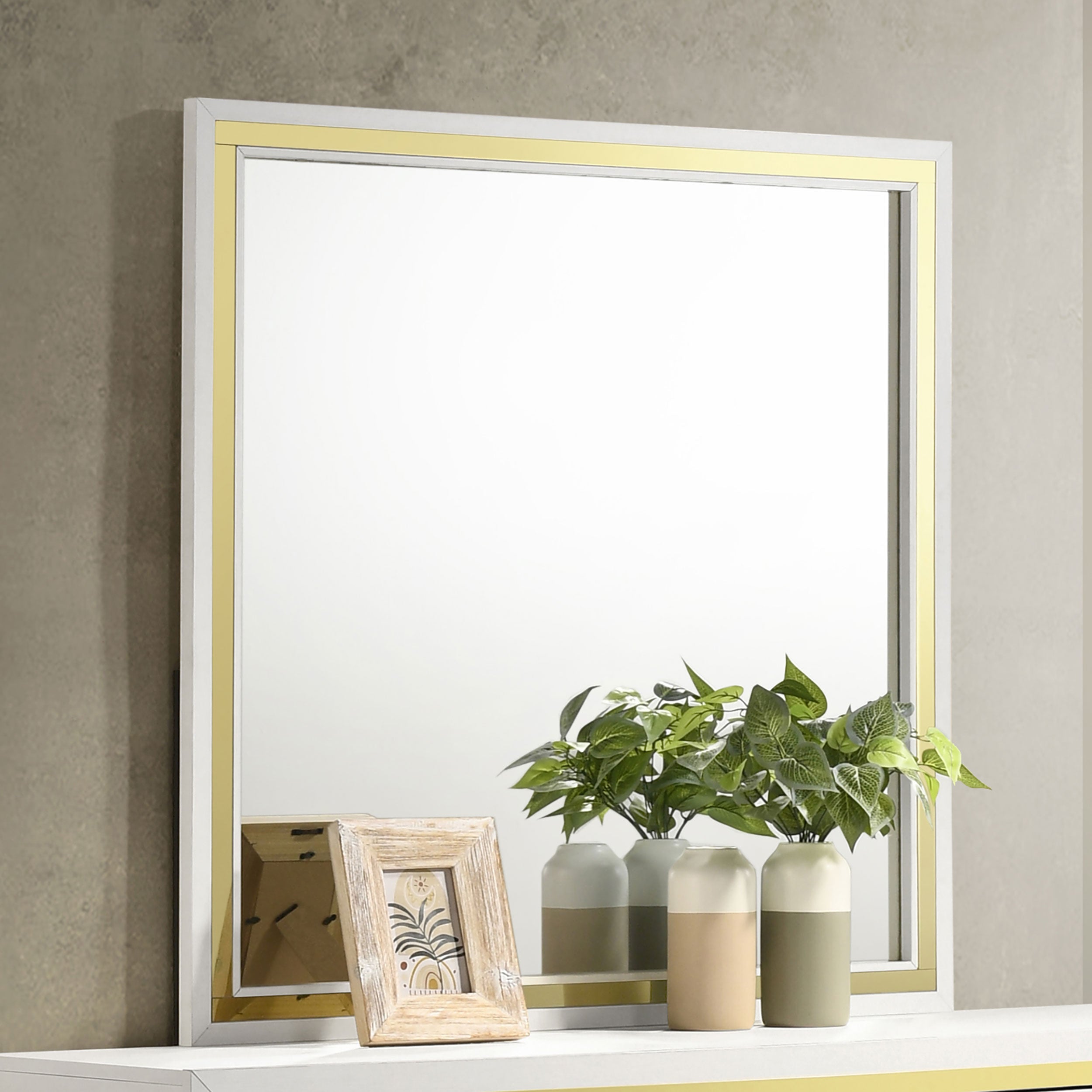 Lucia Dresser Mirror White — view 2