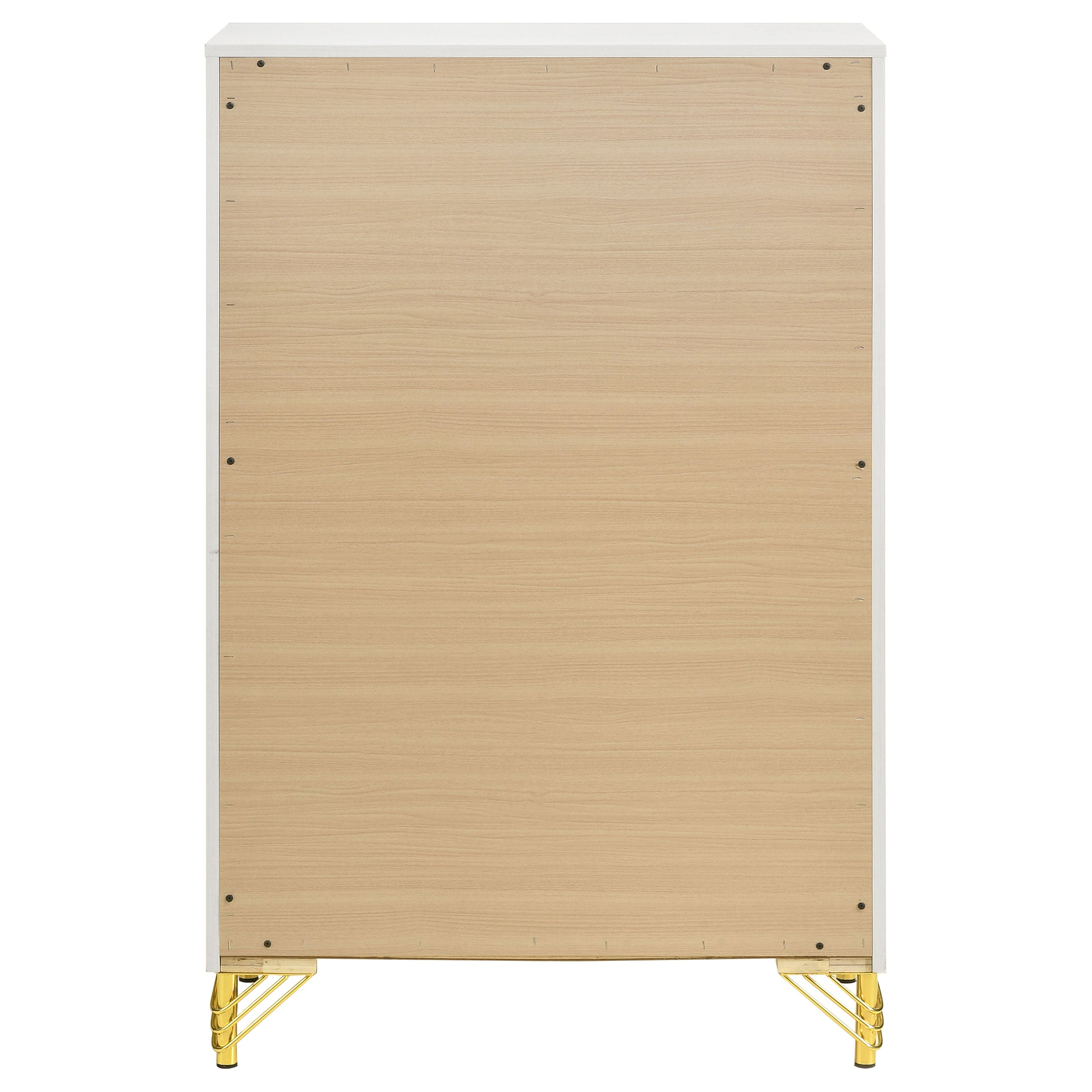 Lucia 5-drawer Bedroom Chest of Drawers White — view 7